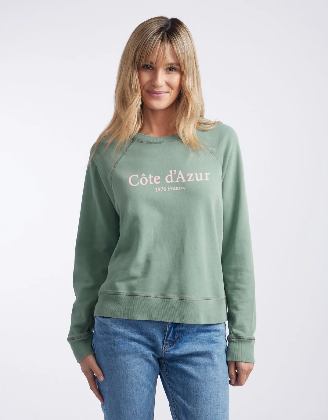 Cote d'Azur Paris Sweat - Sage