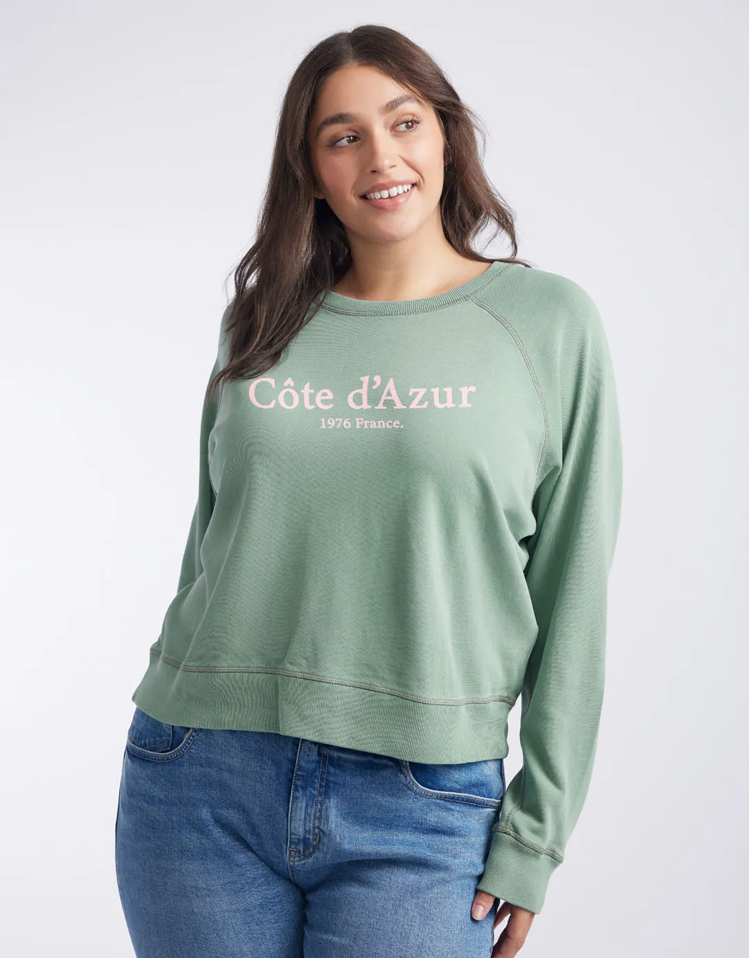 Cote d'Azur Paris Sweat - Sage