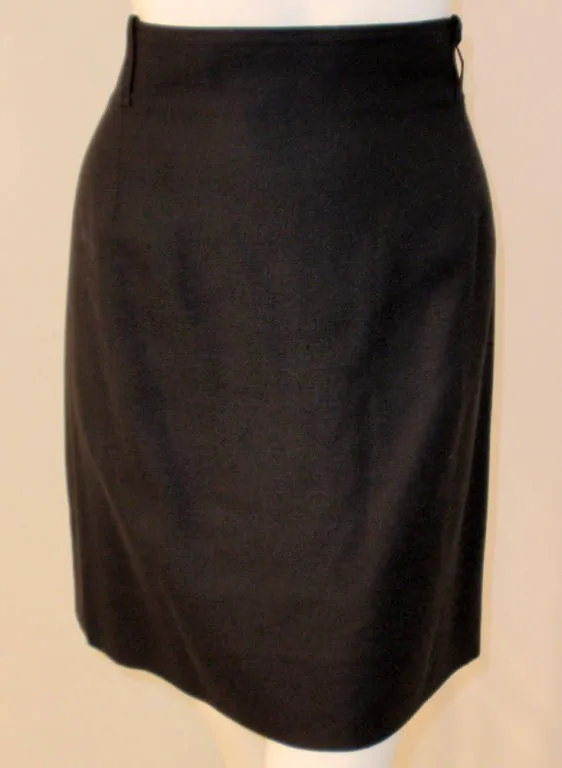 COURREGES Black 2 pc Skirt with Fishnet Sleeve Jacket 4-6