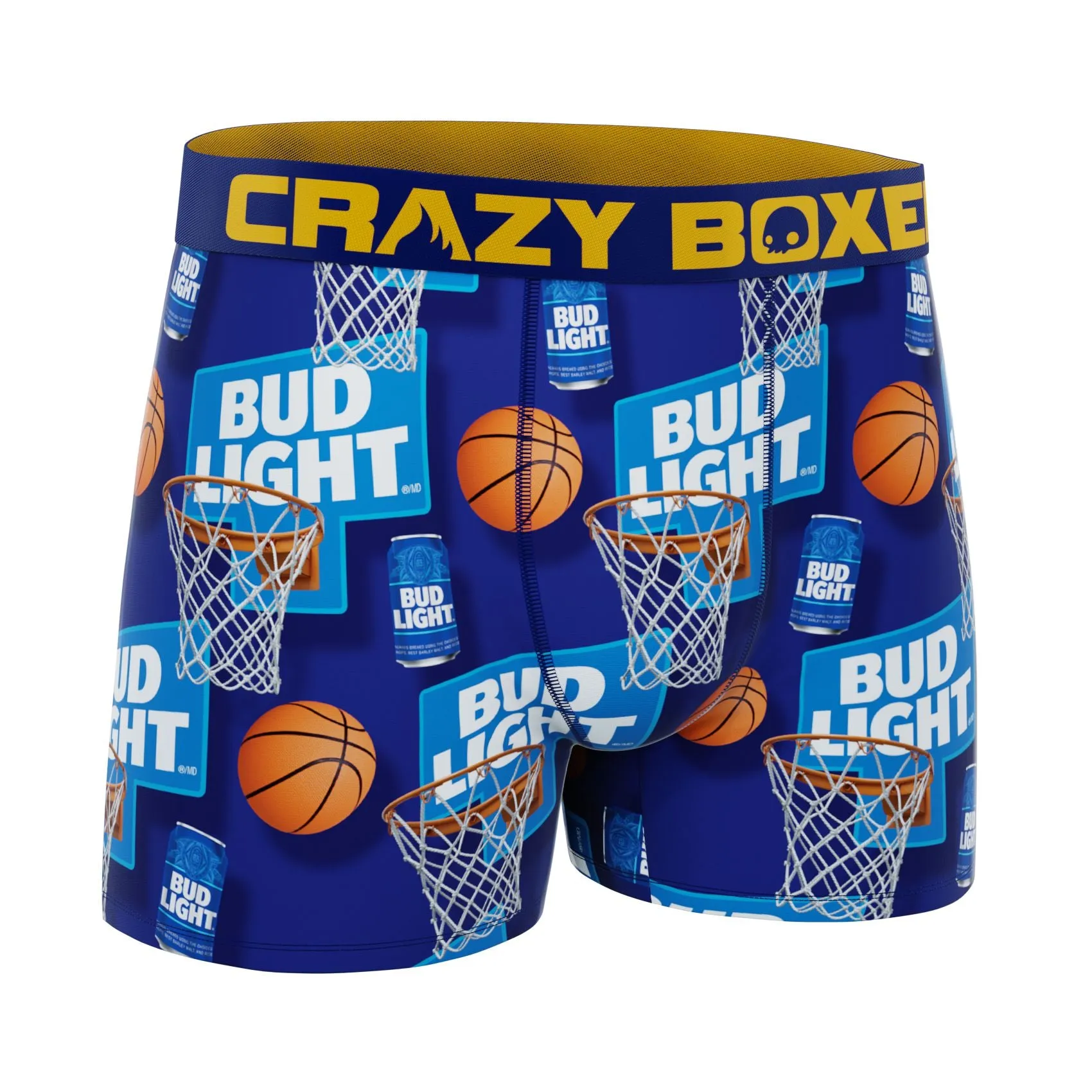 CRAZYBOXER Bud Light Basketball Men's Boxer Briefs