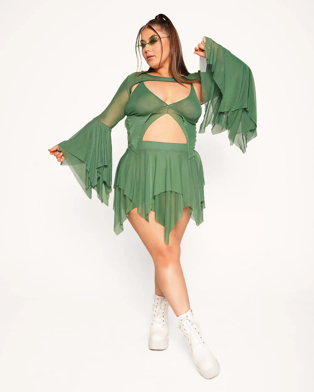 Dark Arts Ultra Crop Top - Green