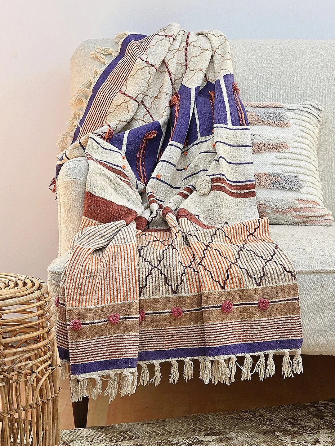 DEFENSIVE - BLOCK PRINTED THROW