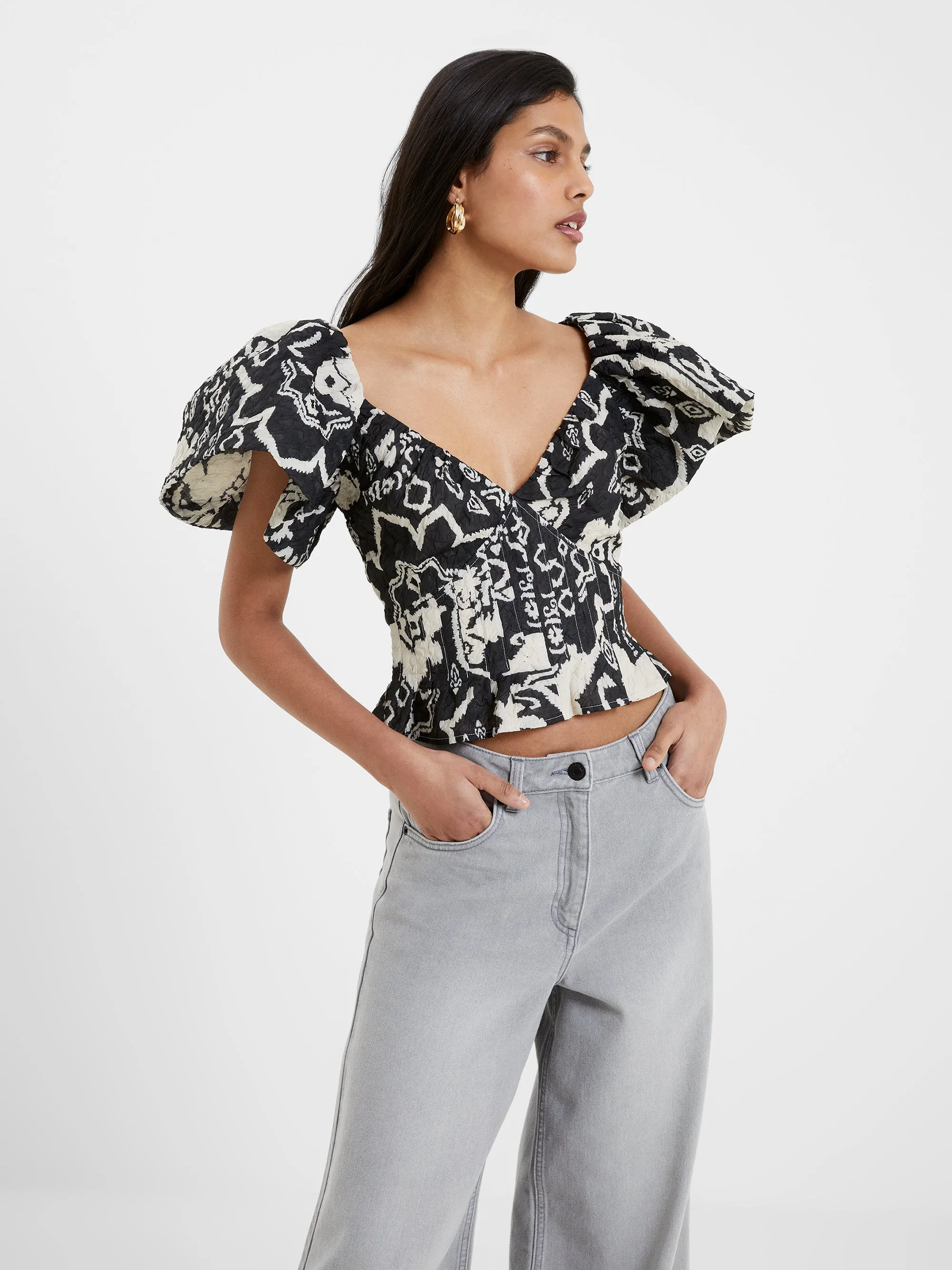 Deon Candra Jacquard Top