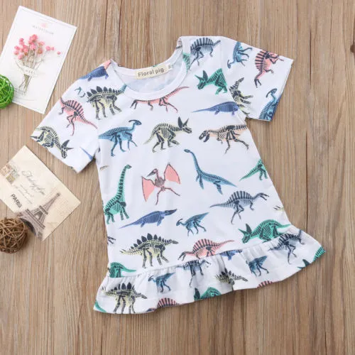 Dinosaurs Ruffle Dress