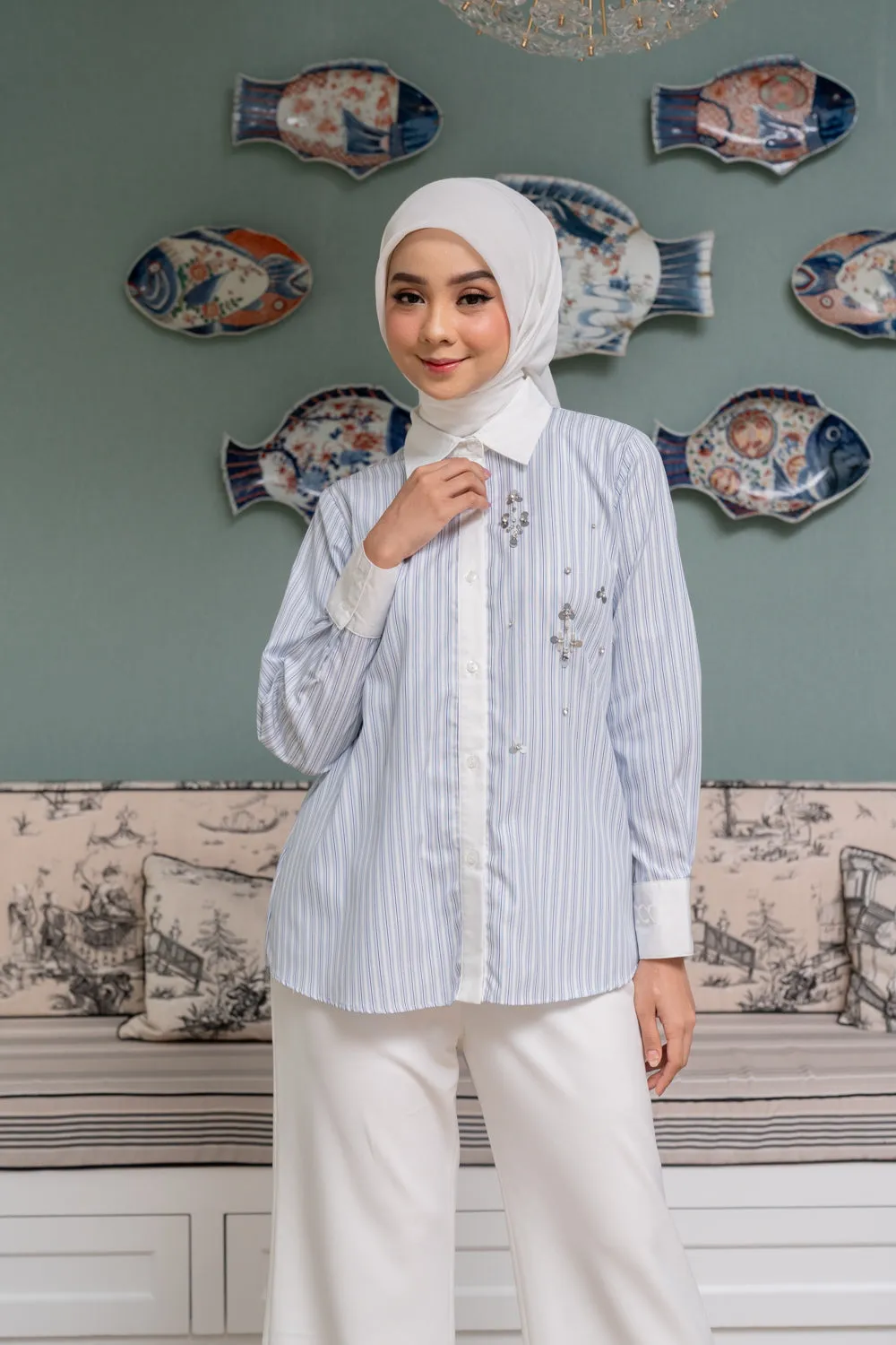 Disya Shirt Light Blue