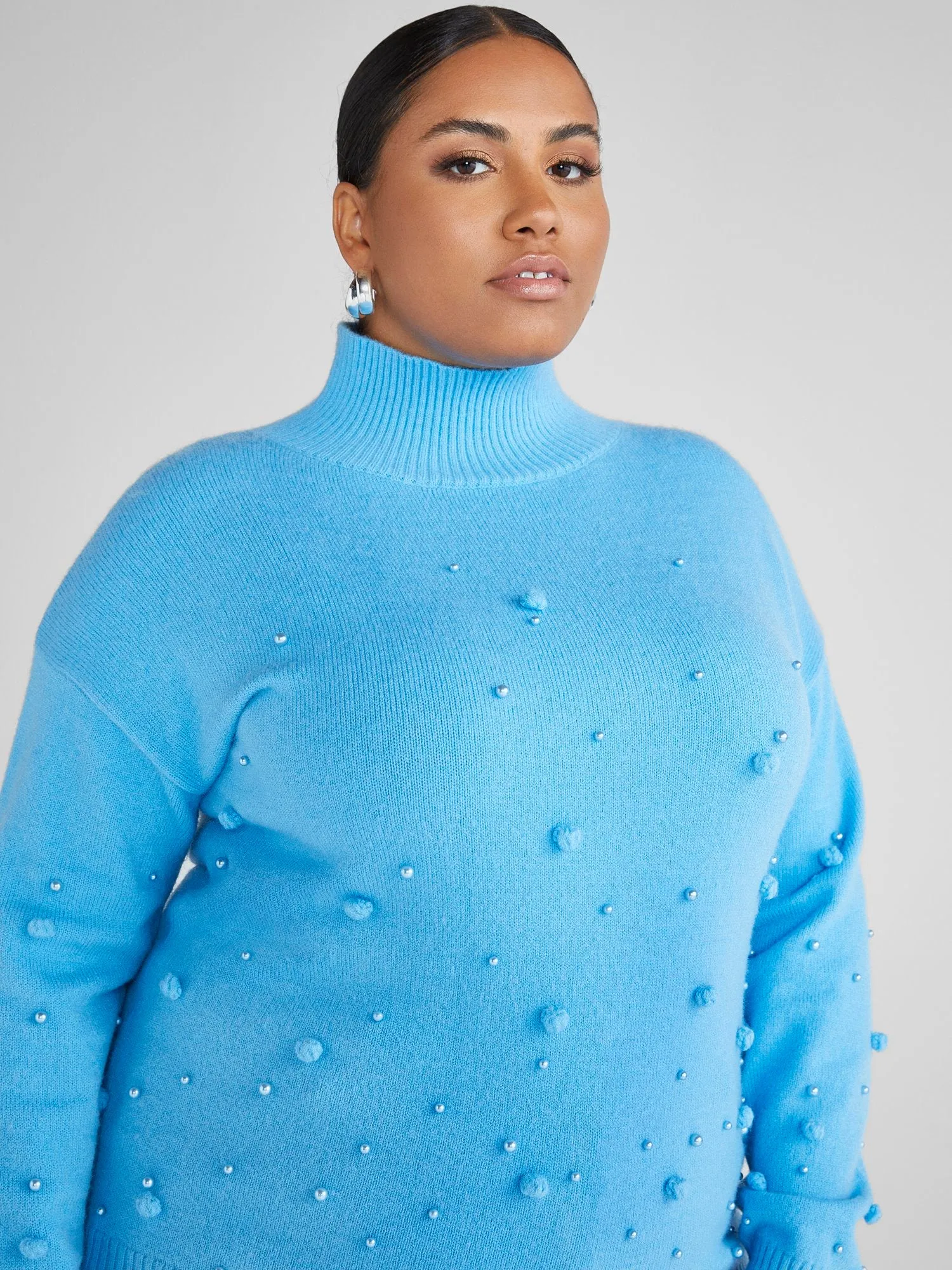 Elayne Embellished Turtleneck Sweater