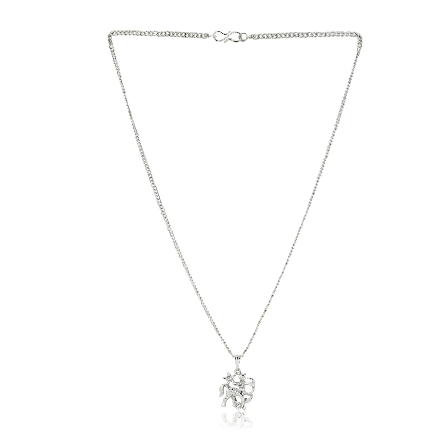 Estele - Rhodium Plated Sagittarius Zodiac Sign Pendant for Women / Girls