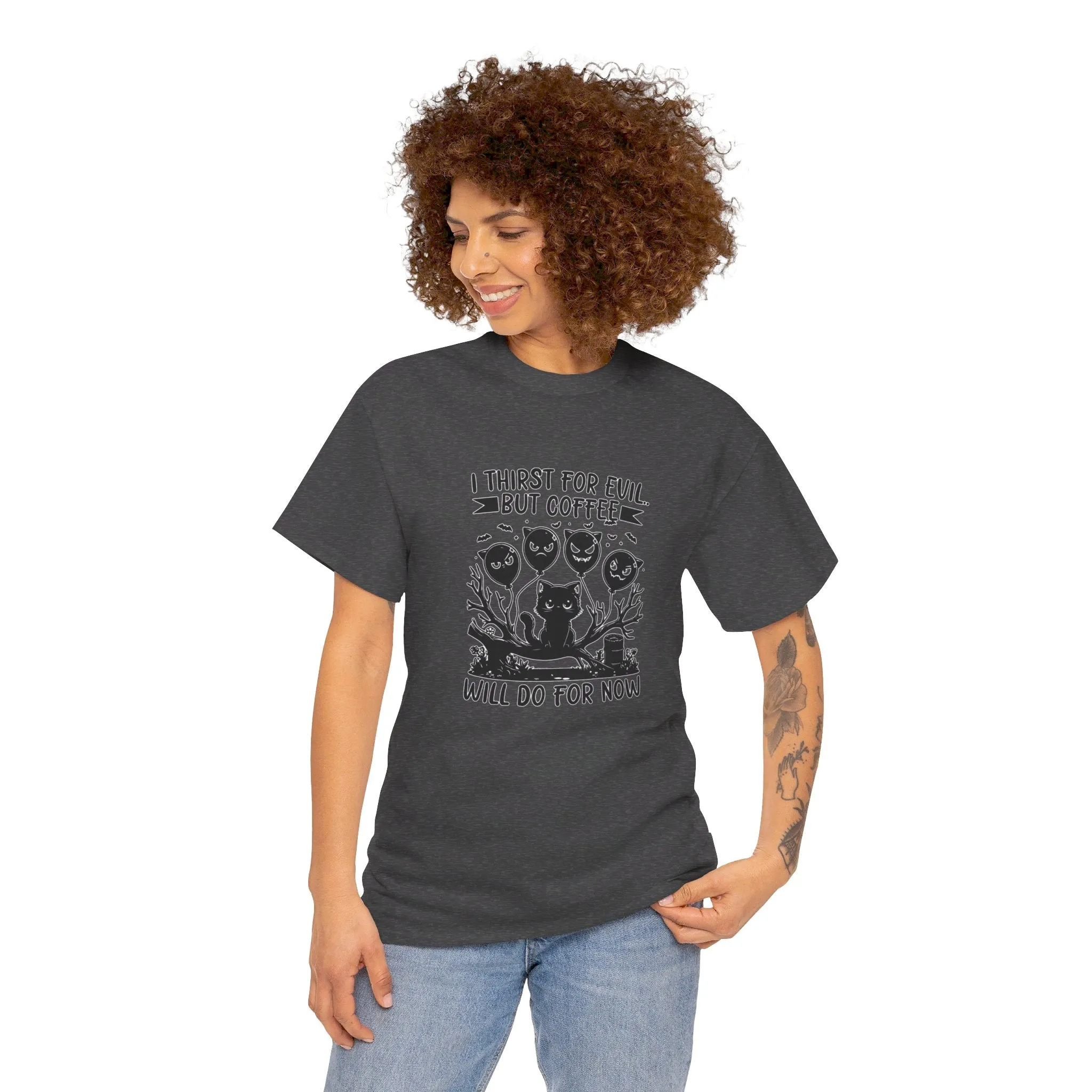 Evil Coffee Unisex Heavy Cotton Tee