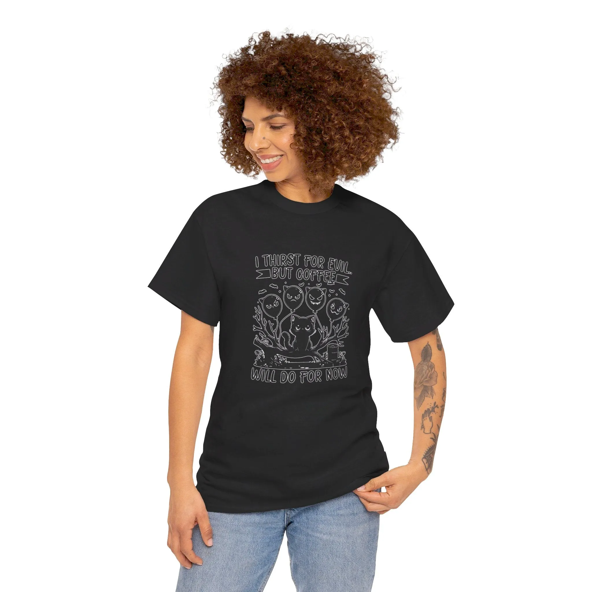 Evil Coffee Unisex Heavy Cotton Tee