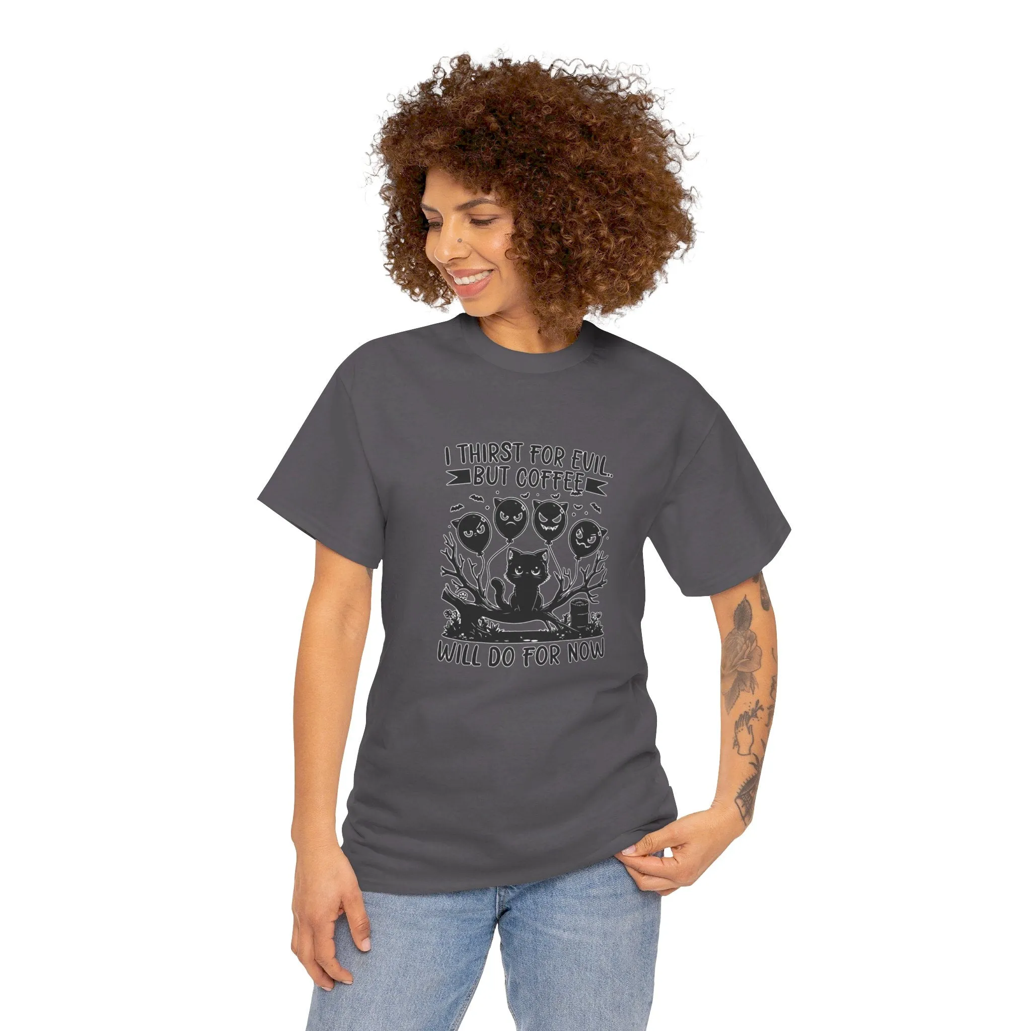 Evil Coffee Unisex Heavy Cotton Tee