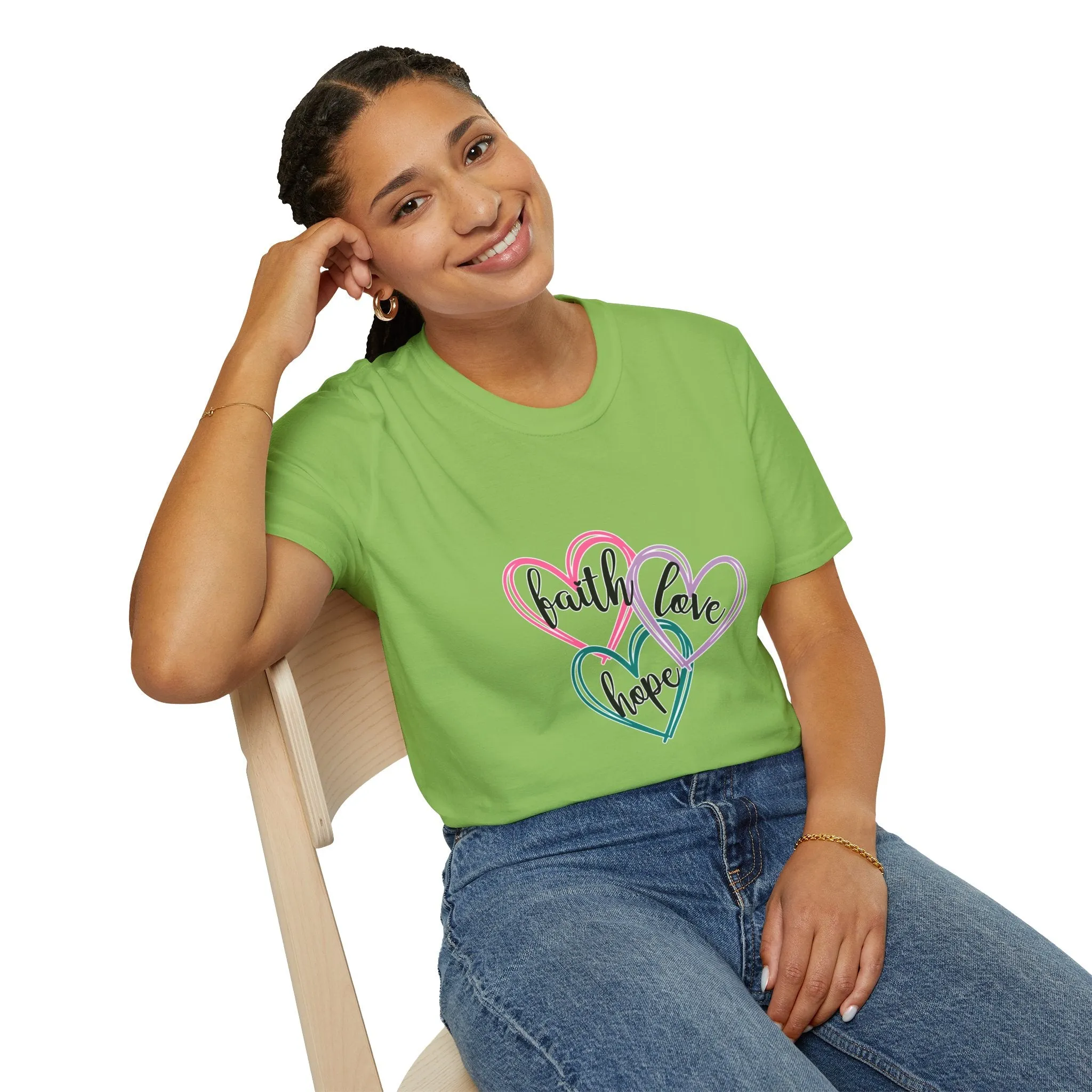 Faith Hope Love Unisex Softstyle T-Shirt