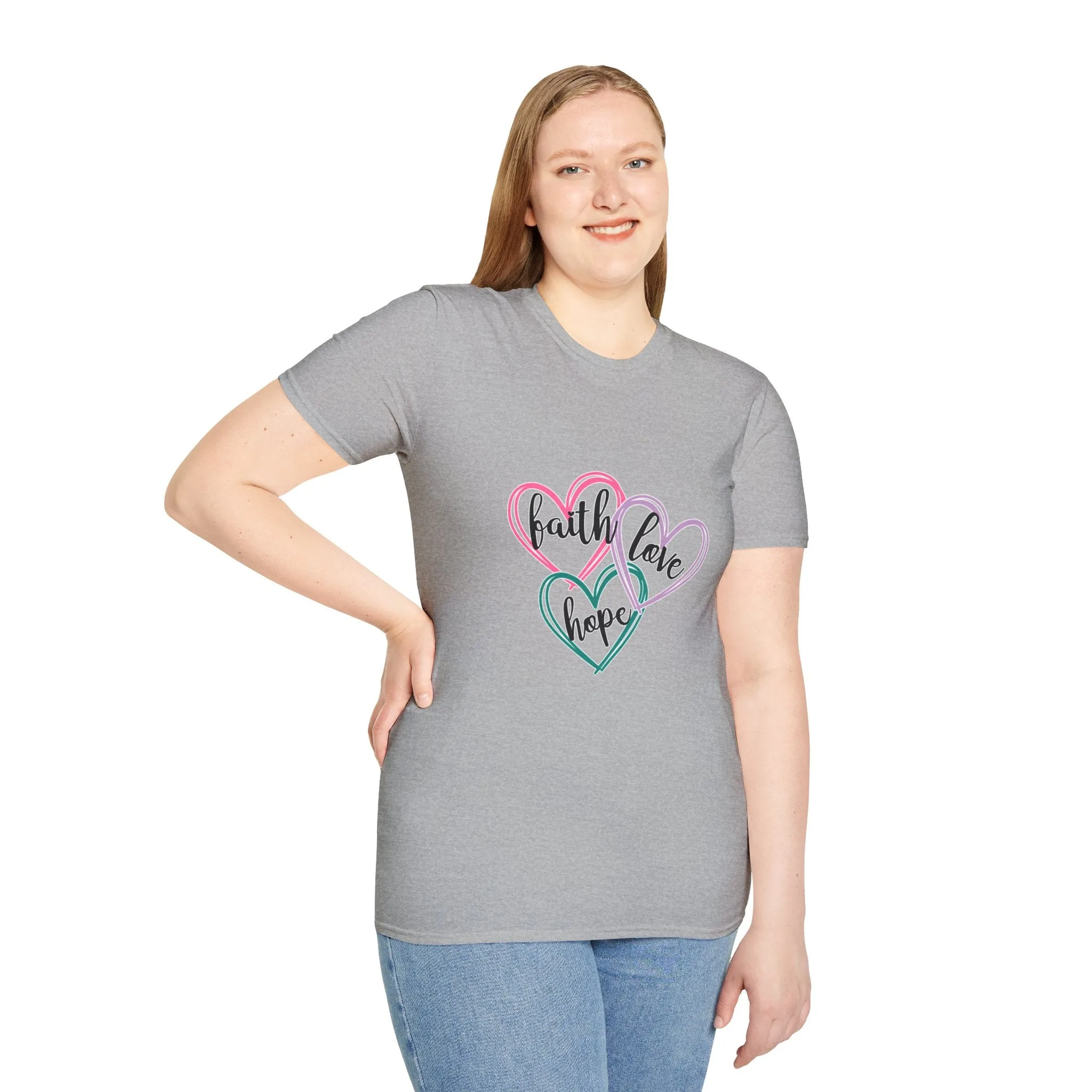 Faith Hope Love Unisex Softstyle T-Shirt