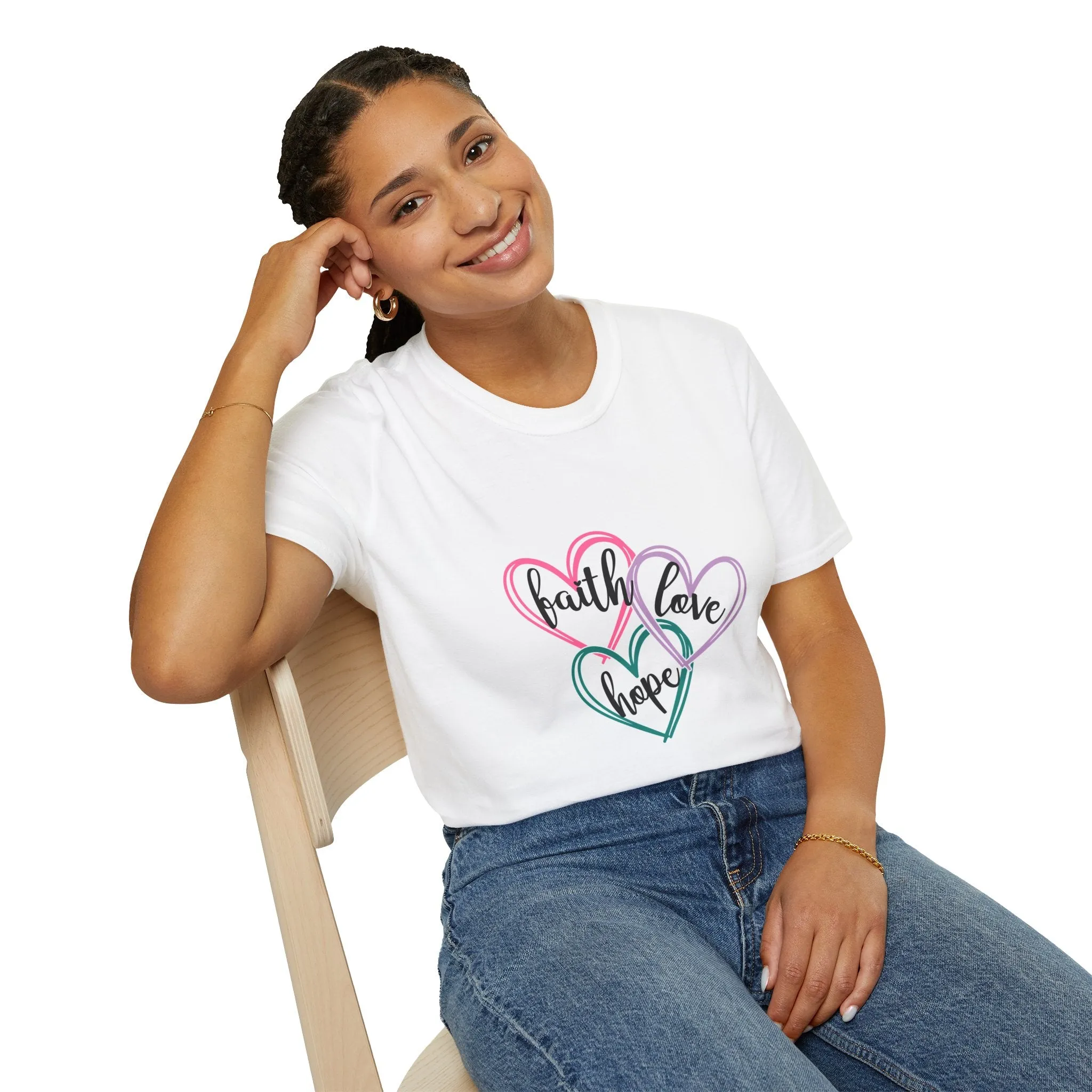 Faith Hope Love Unisex Softstyle T-Shirt