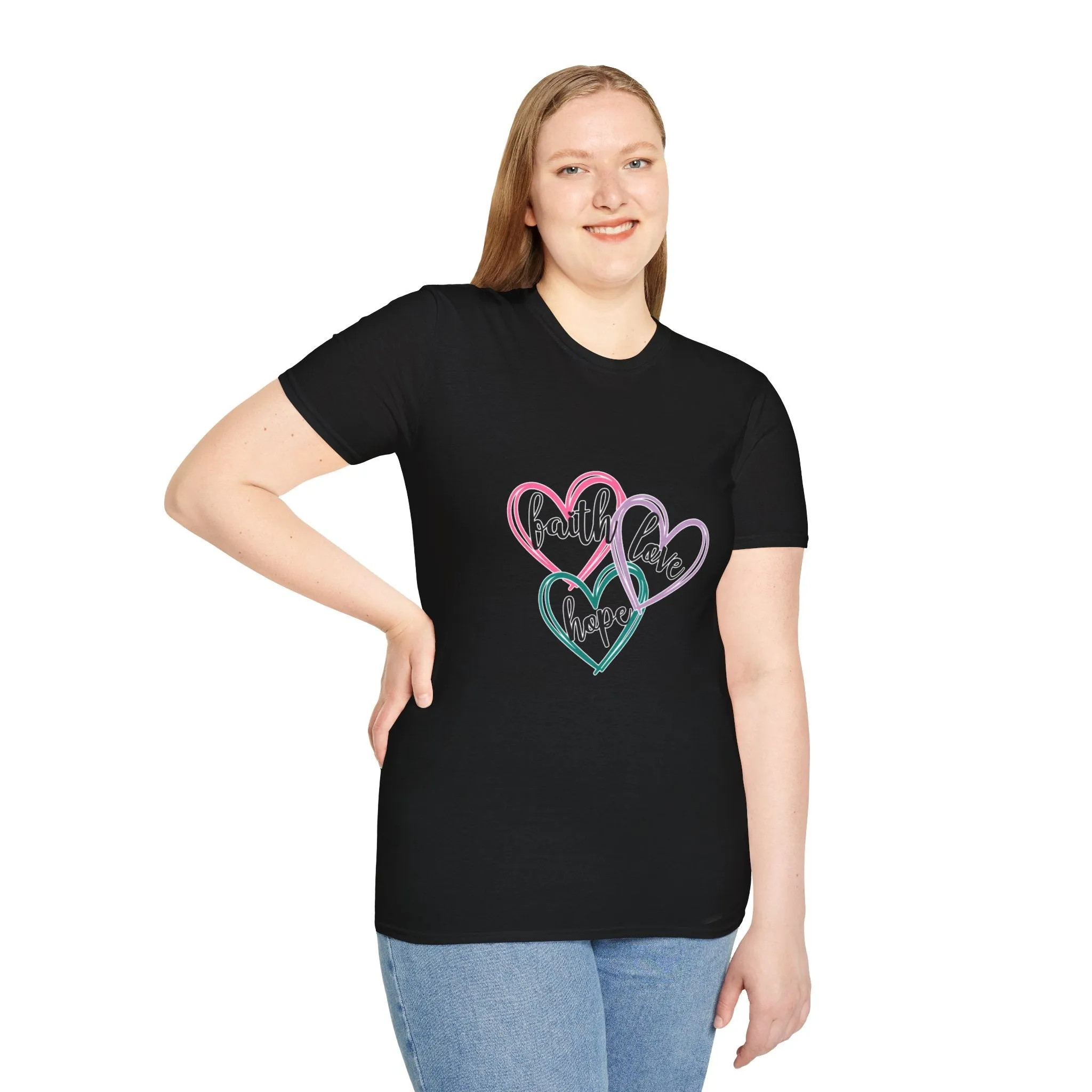 Faith Hope Love Unisex Softstyle T-Shirt