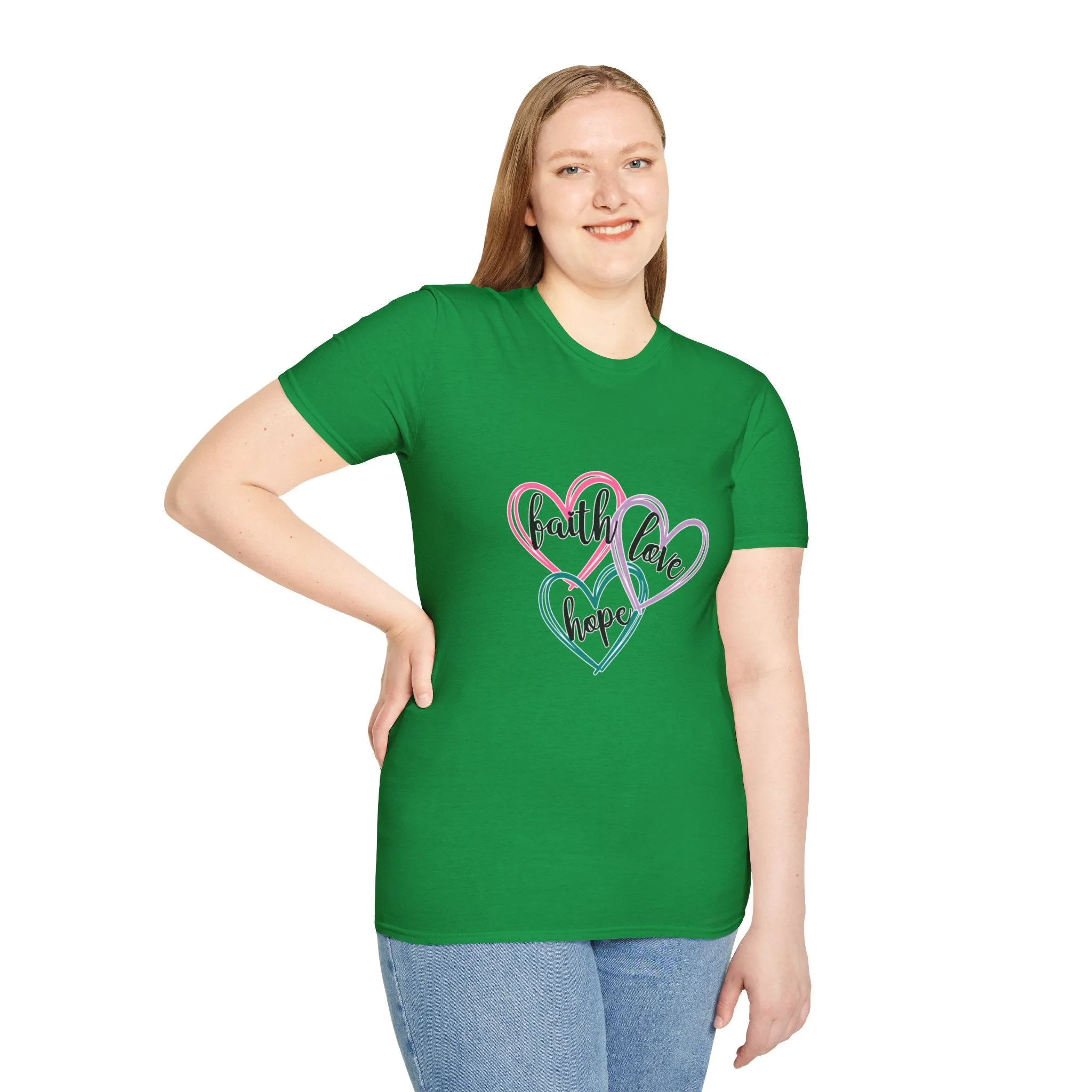 Faith Hope Love Unisex Softstyle T-Shirt