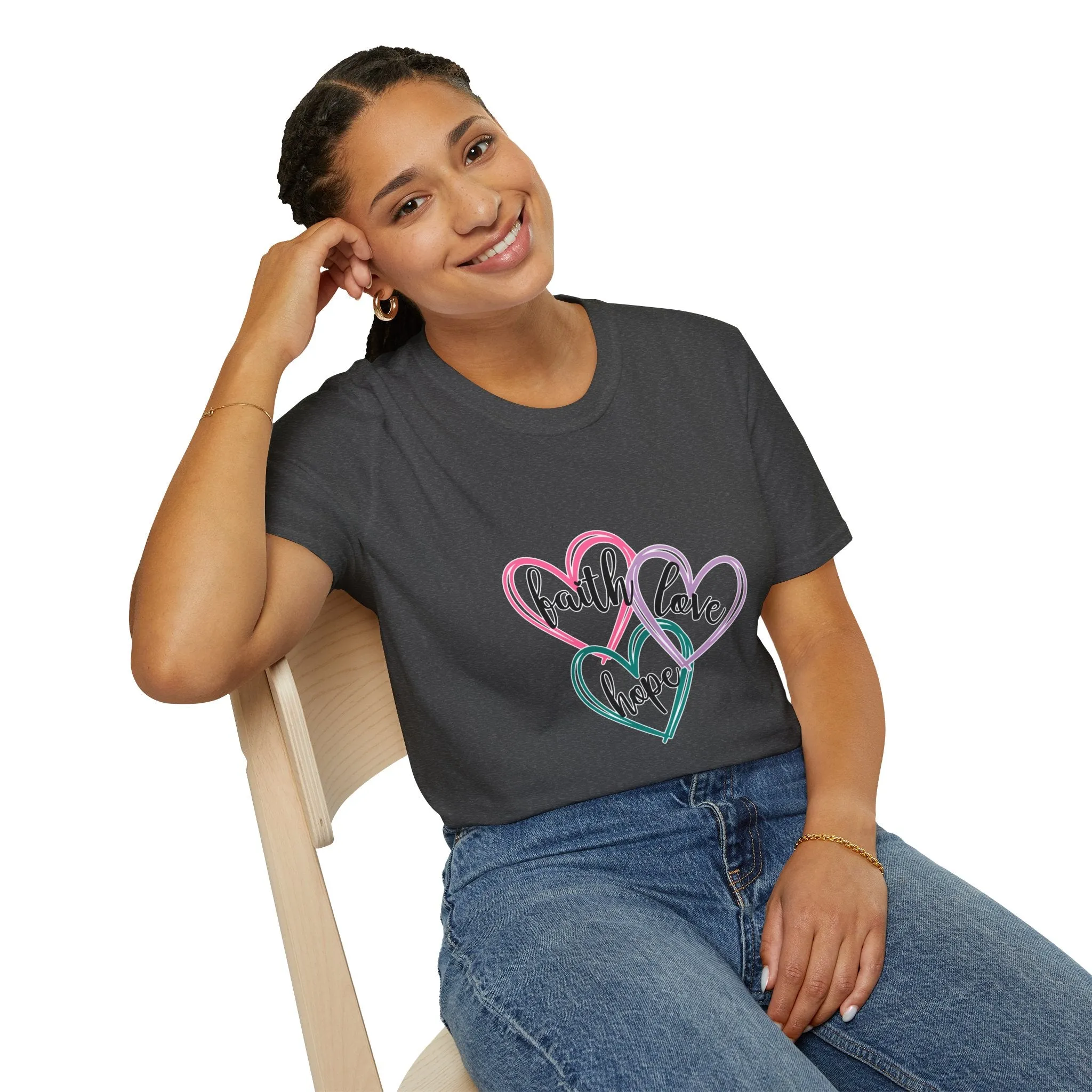 Faith Hope Love Unisex Softstyle T-Shirt