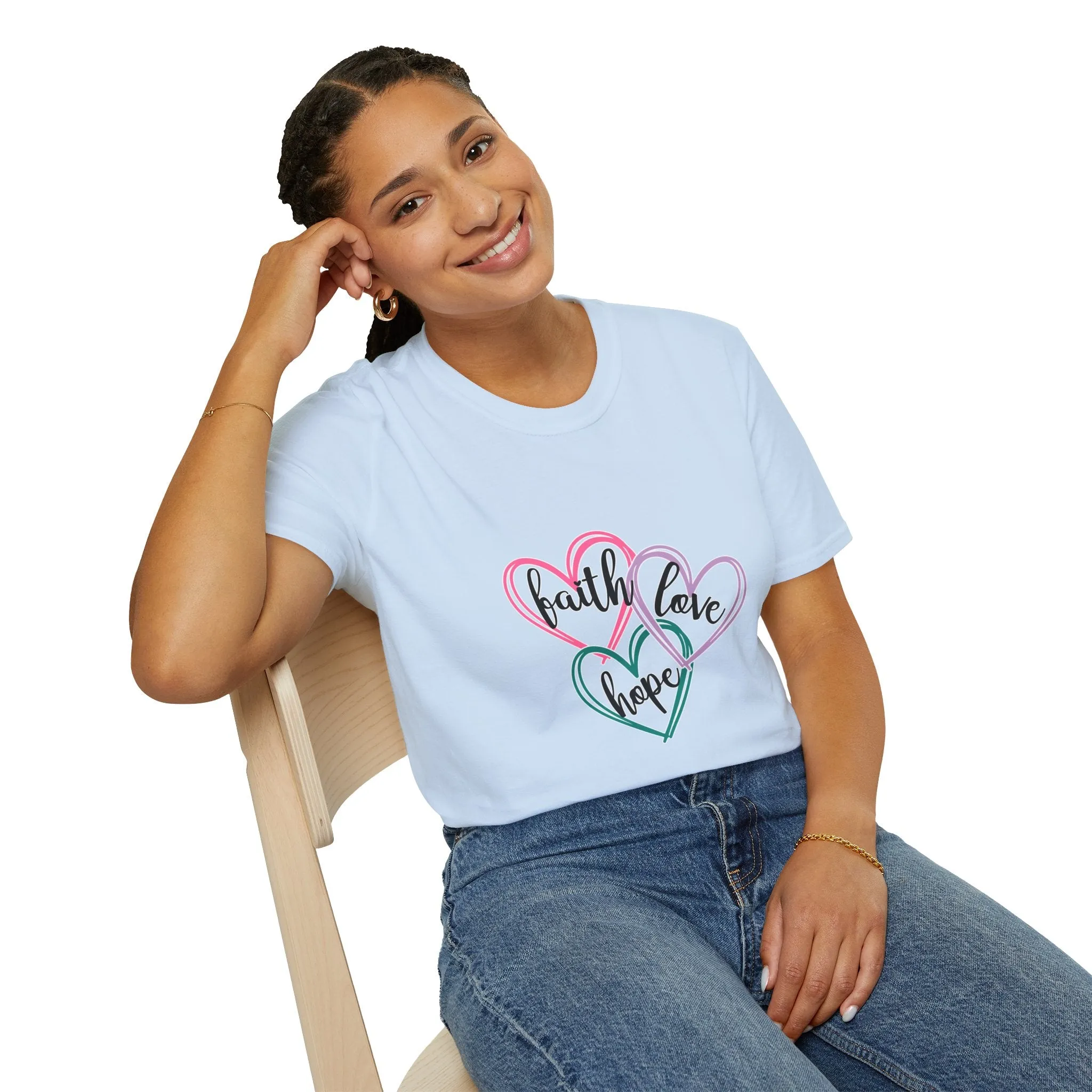 Faith Hope Love Unisex Softstyle T-Shirt