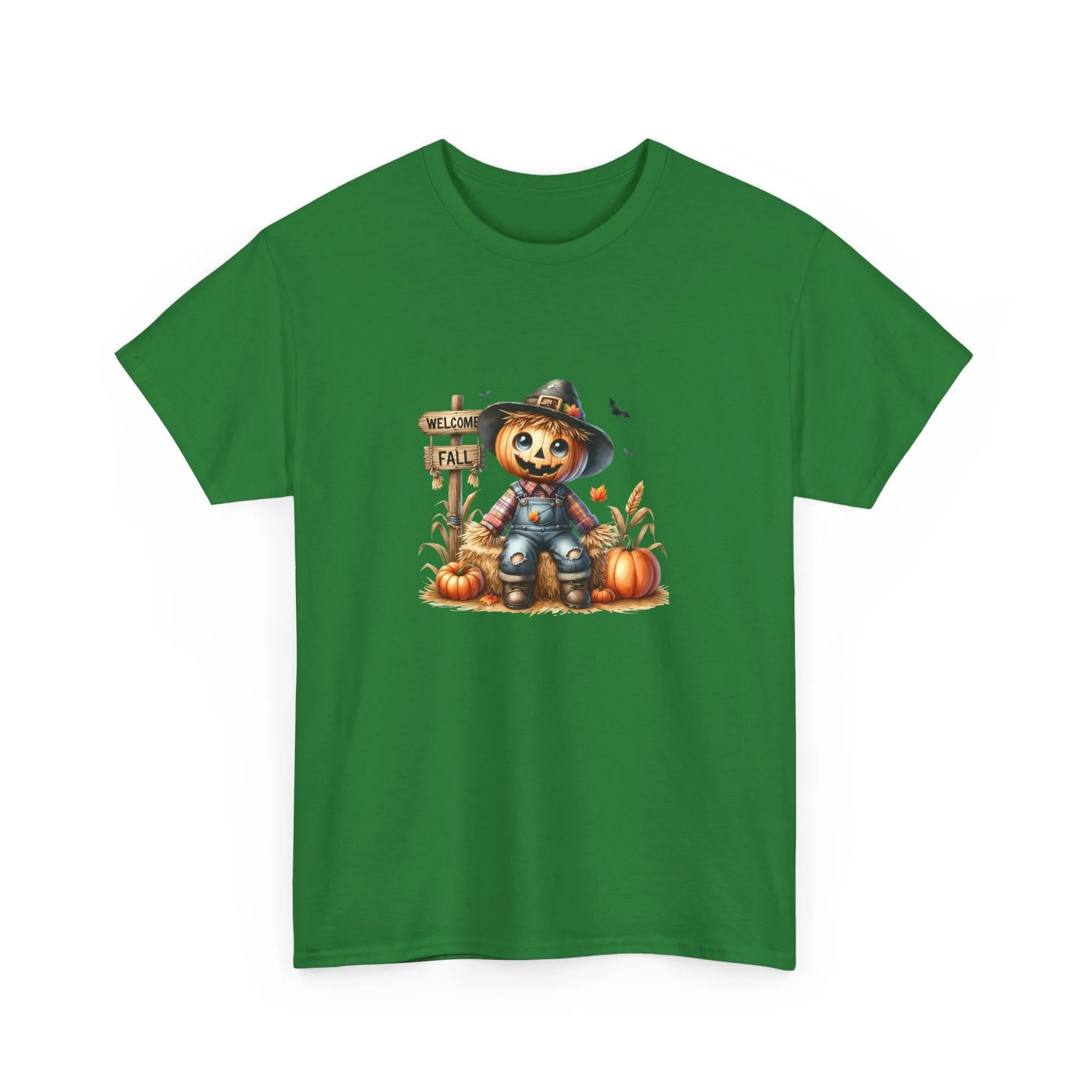 Fall Scarecrow Unisex Heavy Cotton Tee