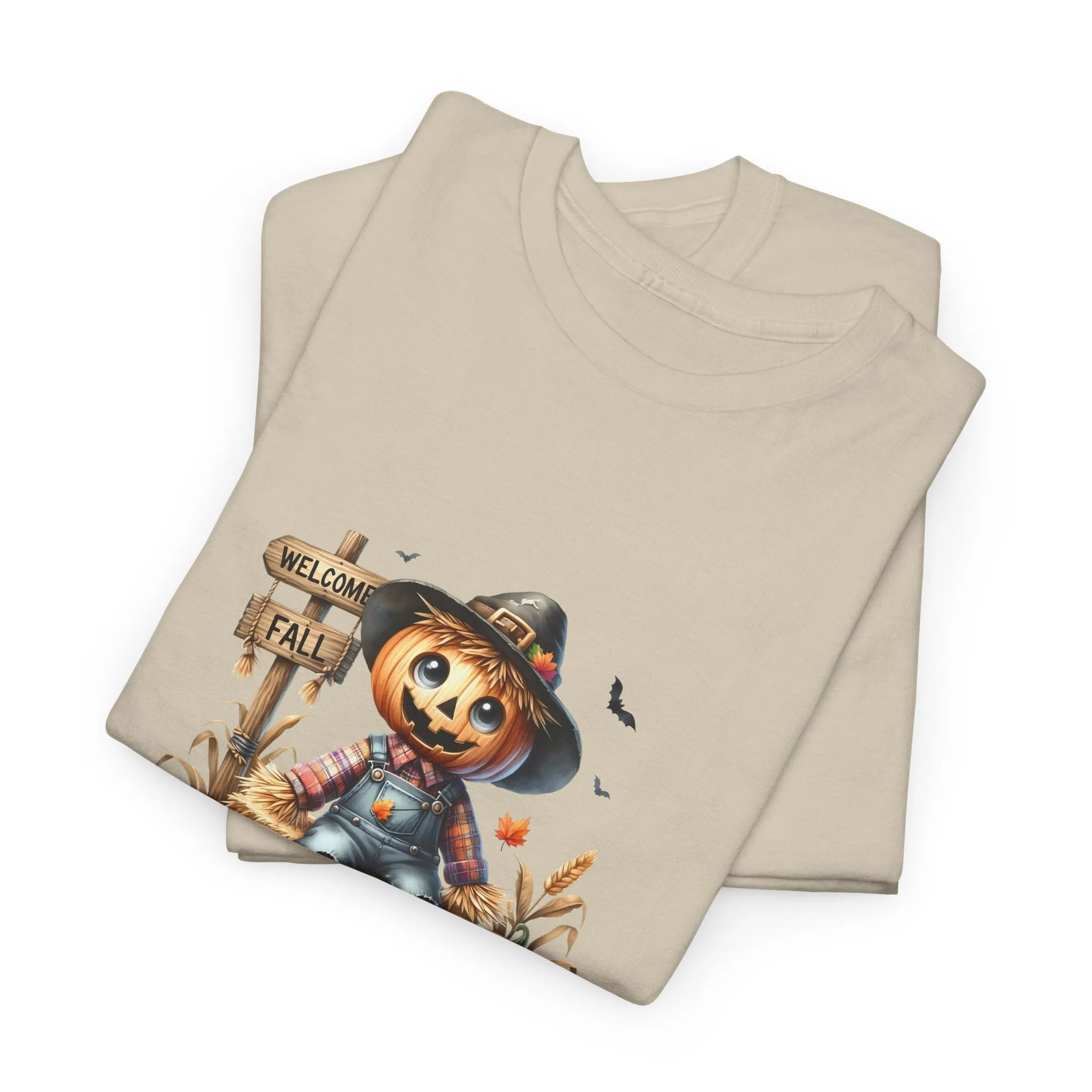 Fall Scarecrow Unisex Heavy Cotton Tee