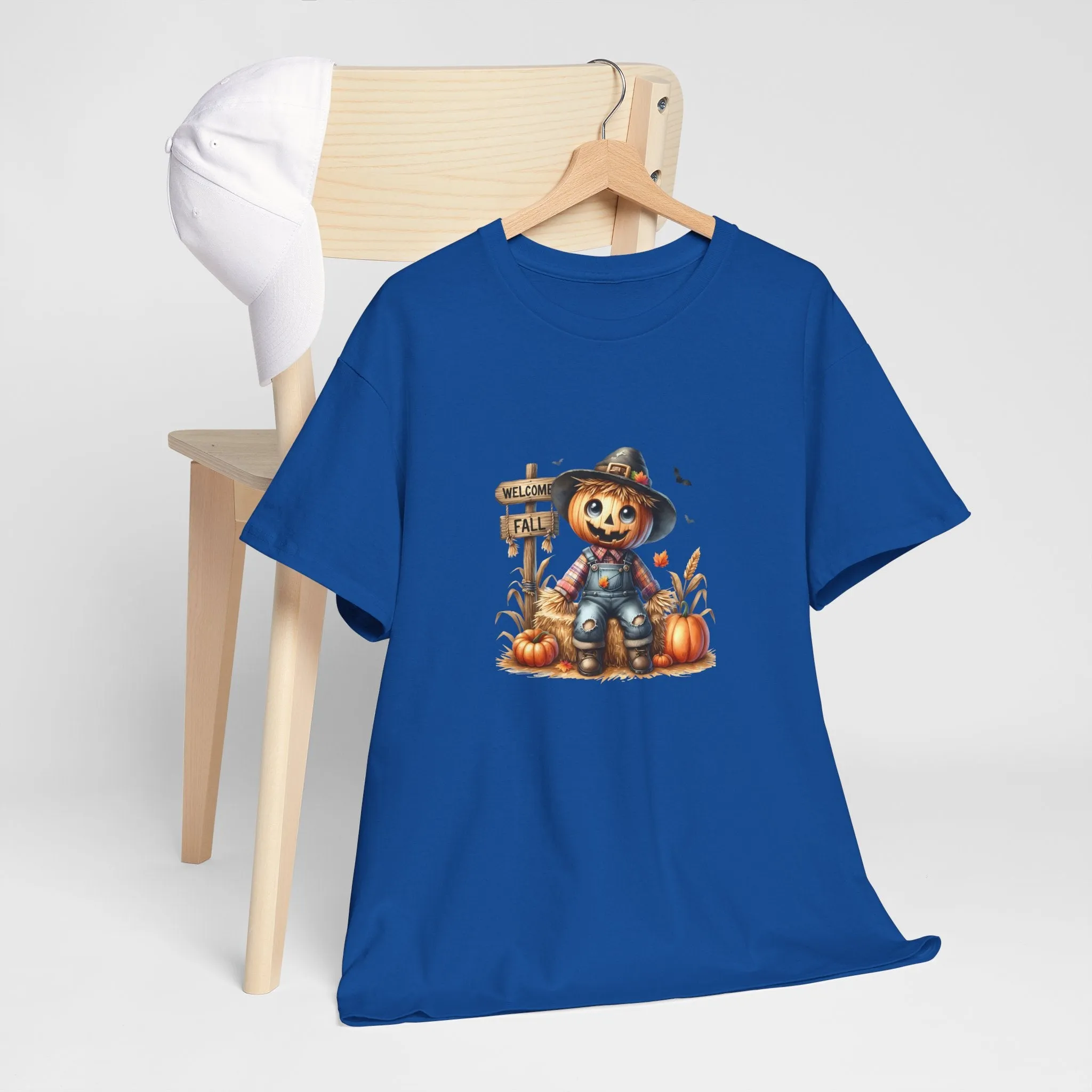 Fall Scarecrow Unisex Heavy Cotton Tee