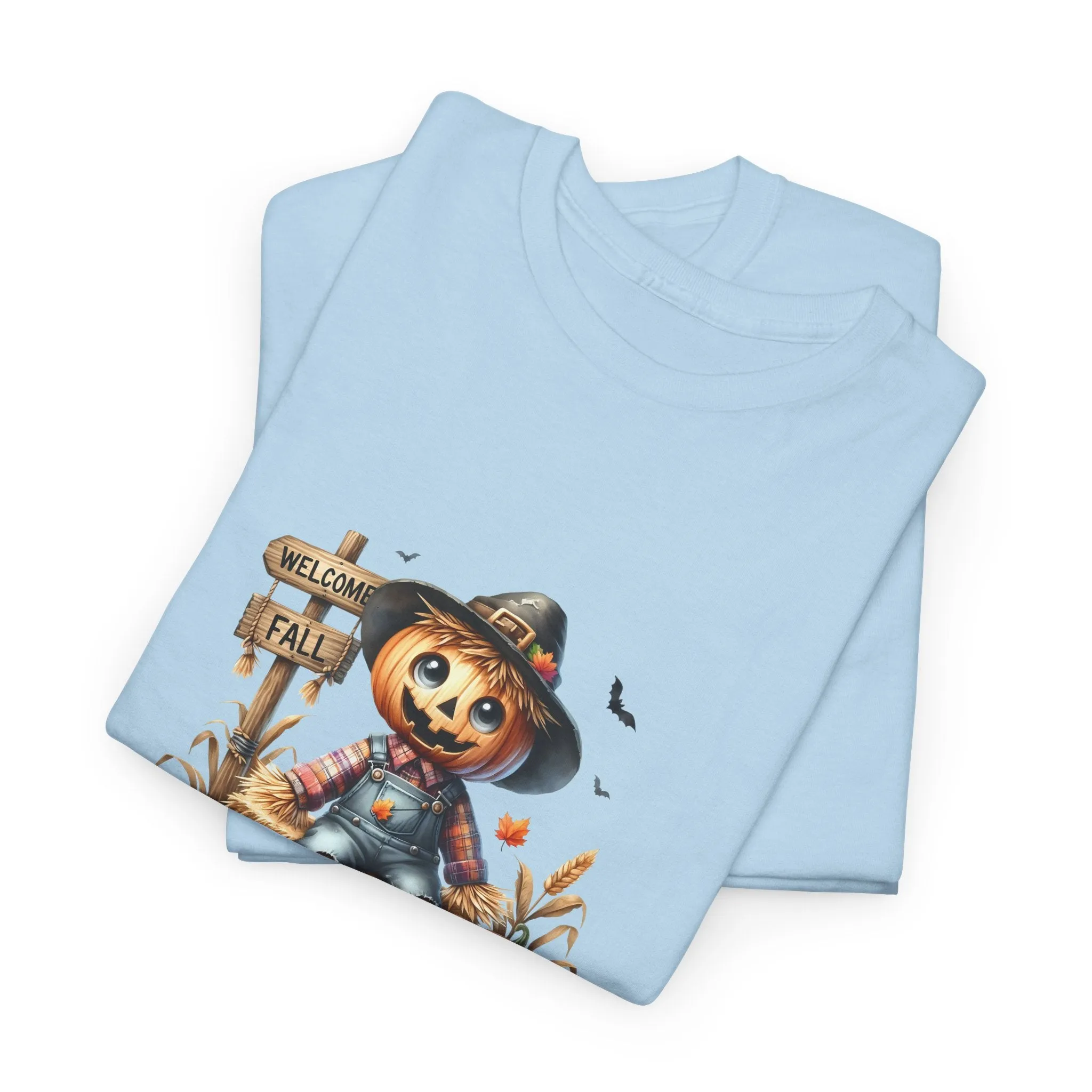 Fall Scarecrow Unisex Heavy Cotton Tee