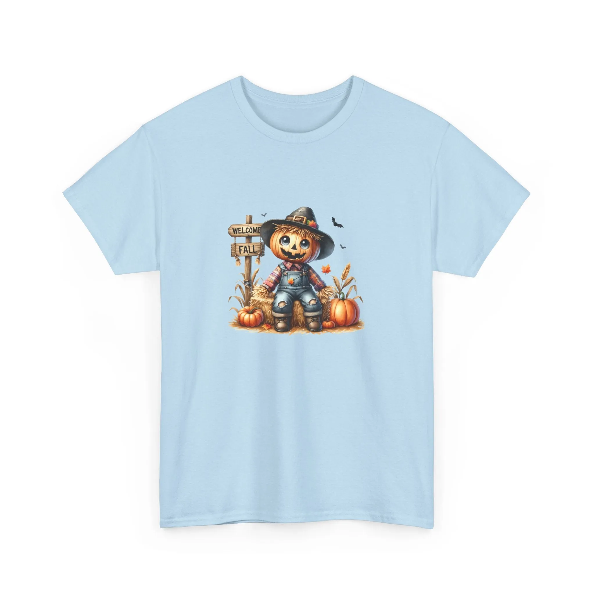 Fall Scarecrow Unisex Heavy Cotton Tee