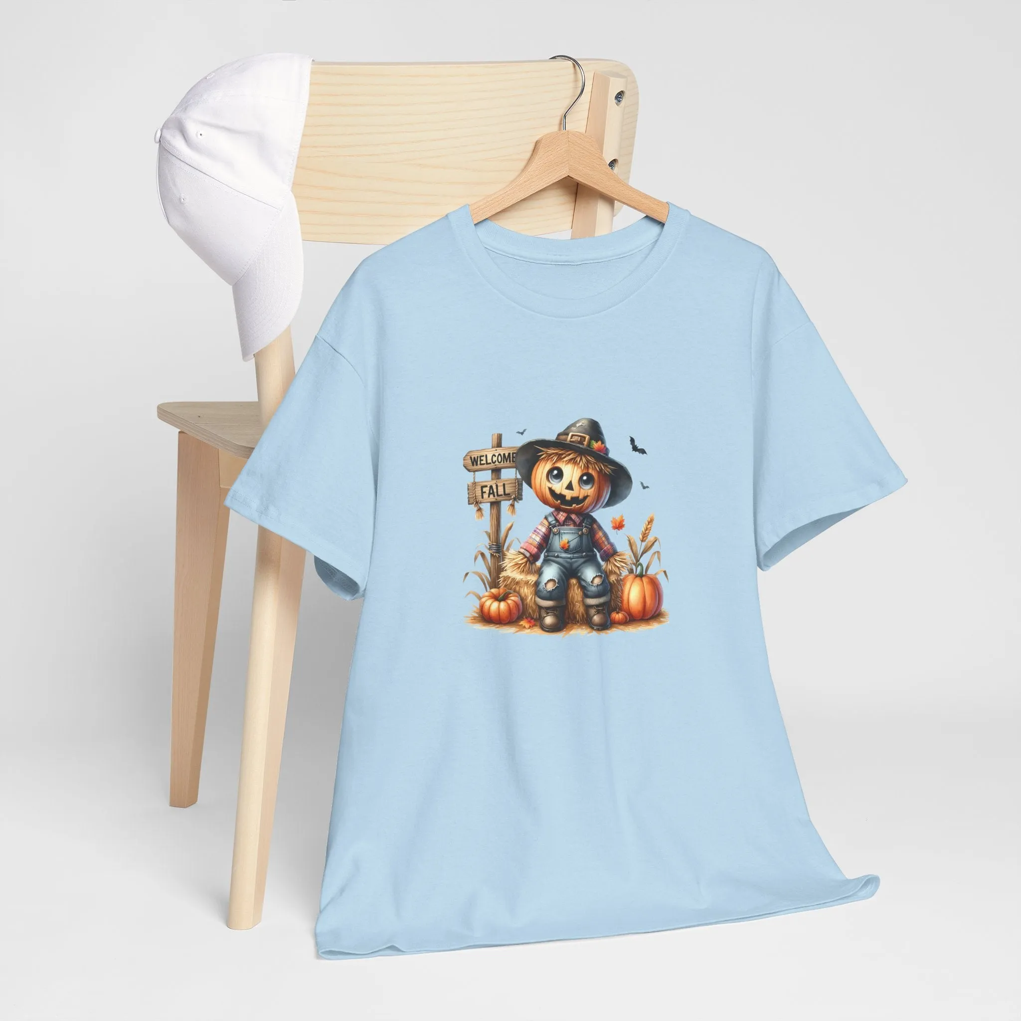 Fall Scarecrow Unisex Heavy Cotton Tee