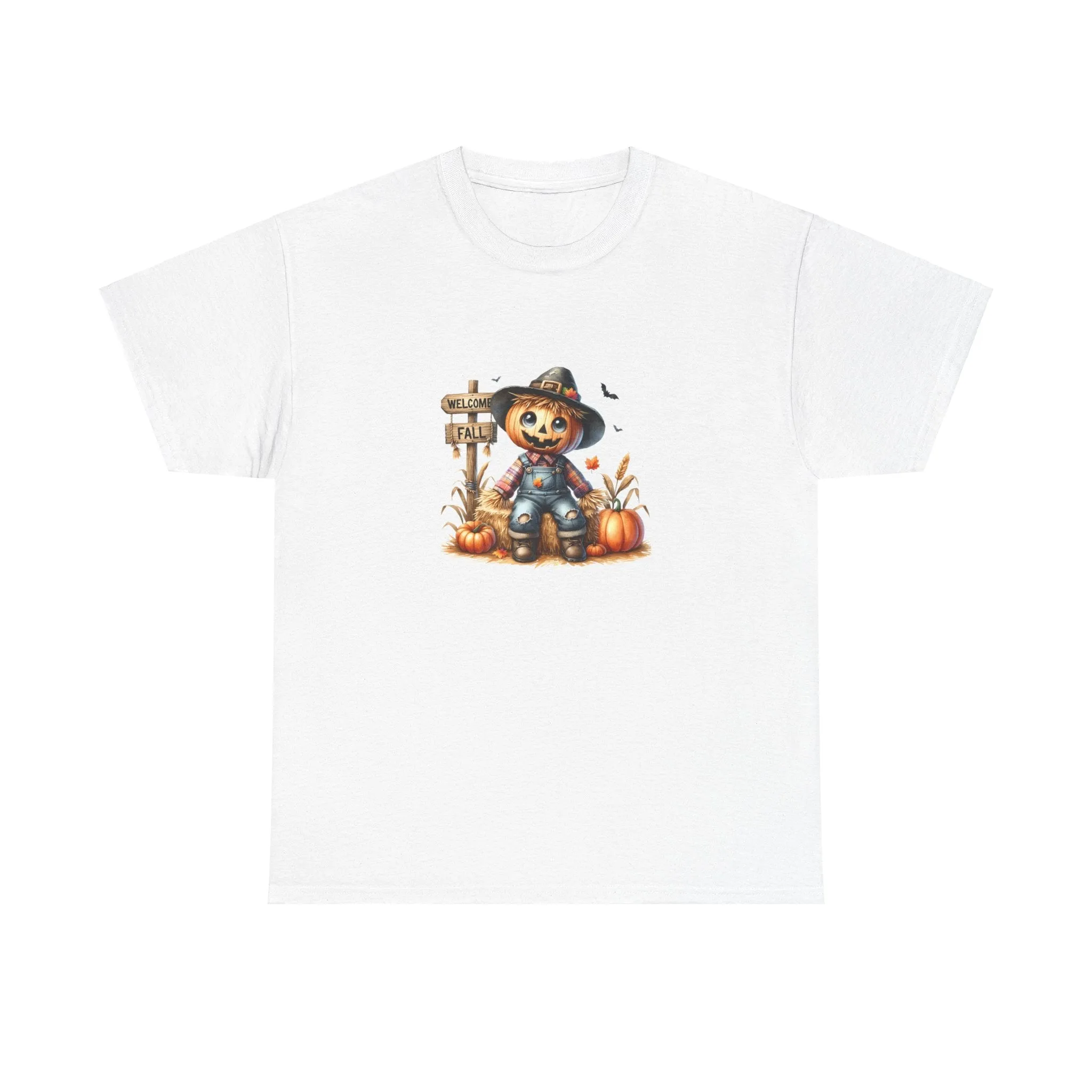 Fall Scarecrow Unisex Heavy Cotton Tee