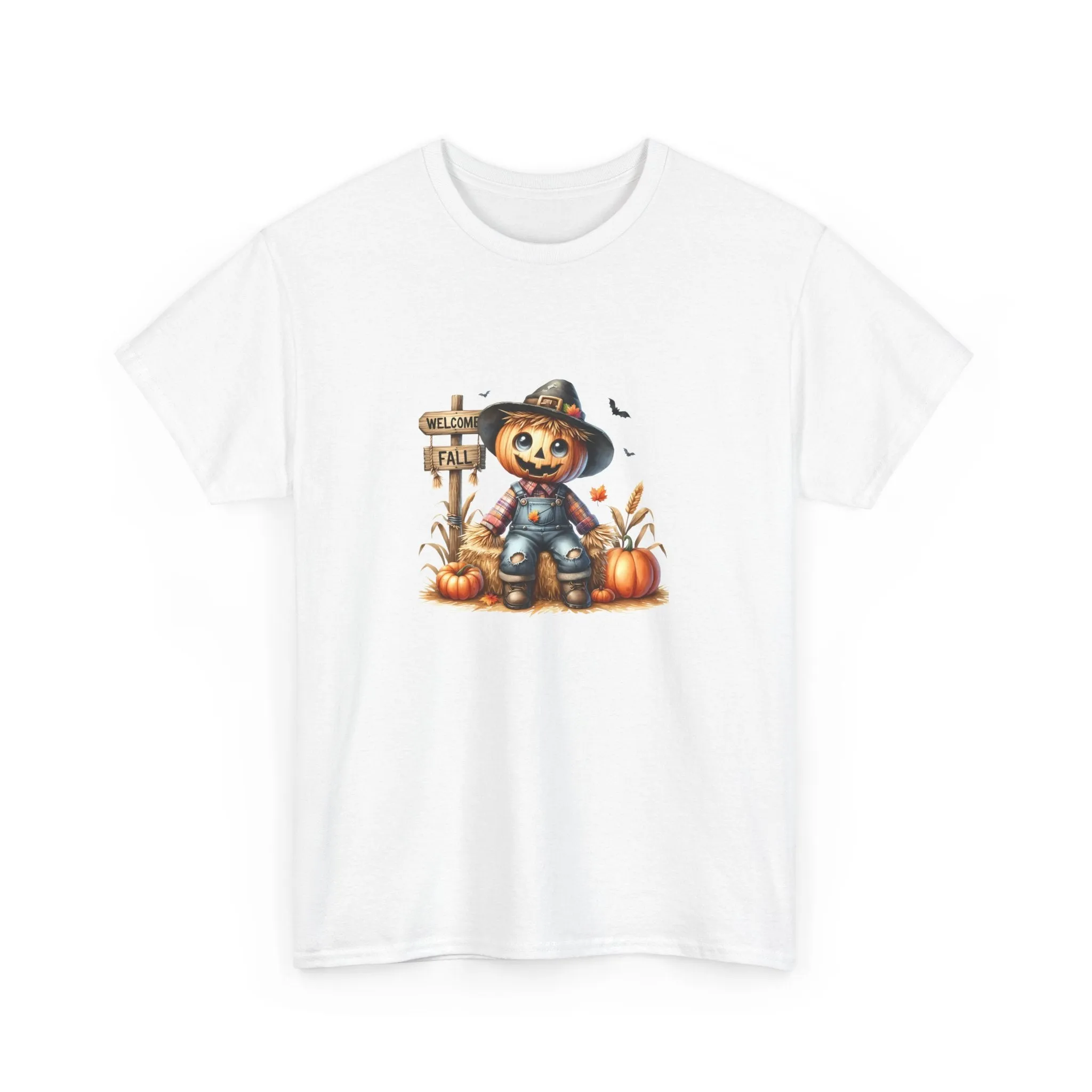 Fall Scarecrow Unisex Heavy Cotton Tee