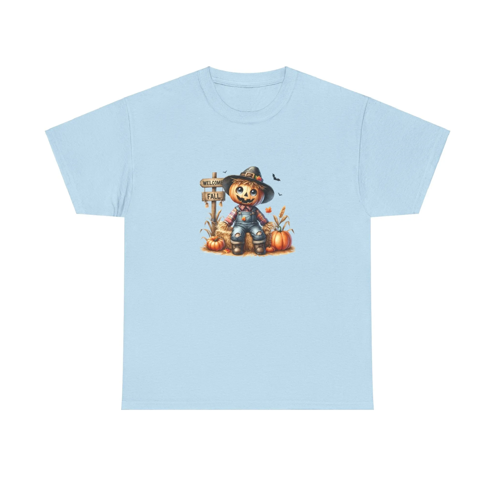 Fall Scarecrow Unisex Heavy Cotton Tee