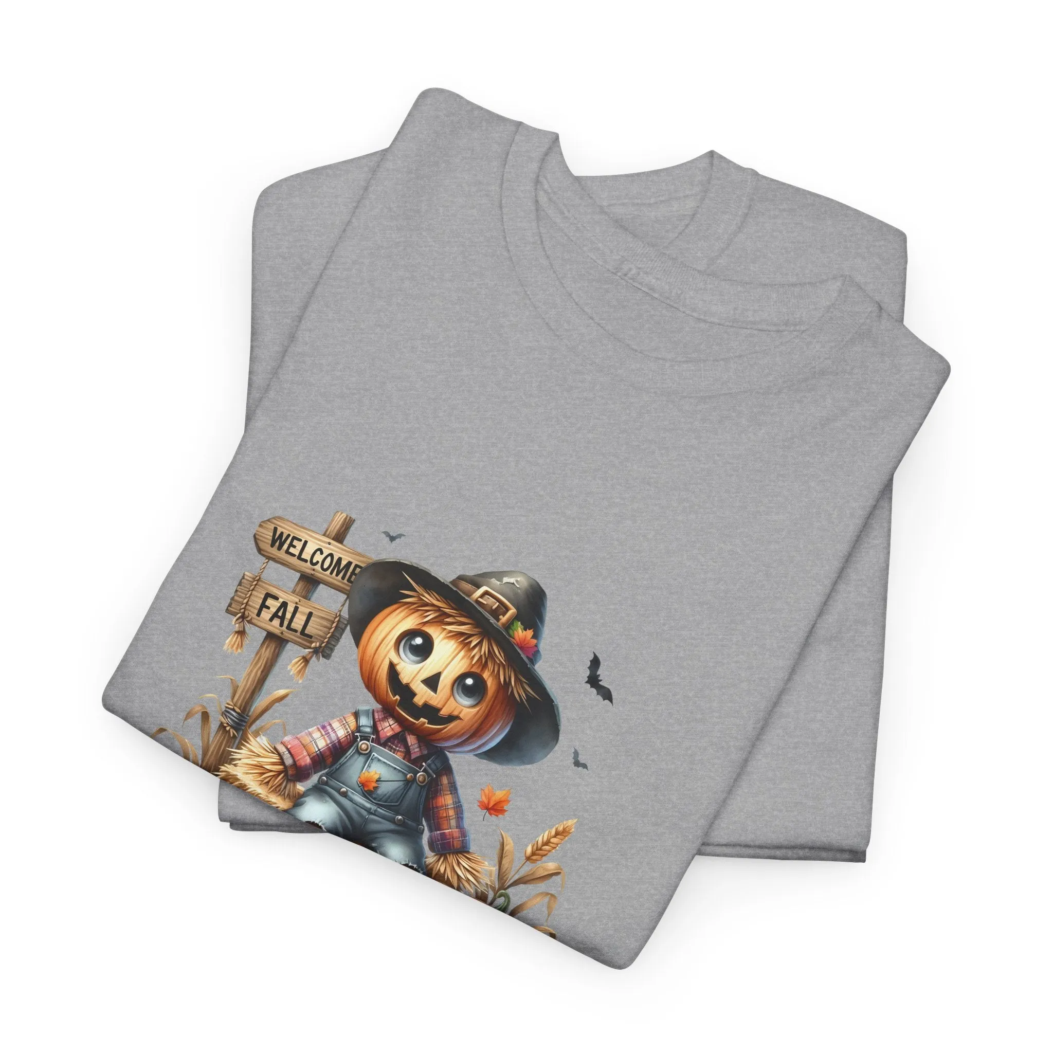 Fall Scarecrow Unisex Heavy Cotton Tee