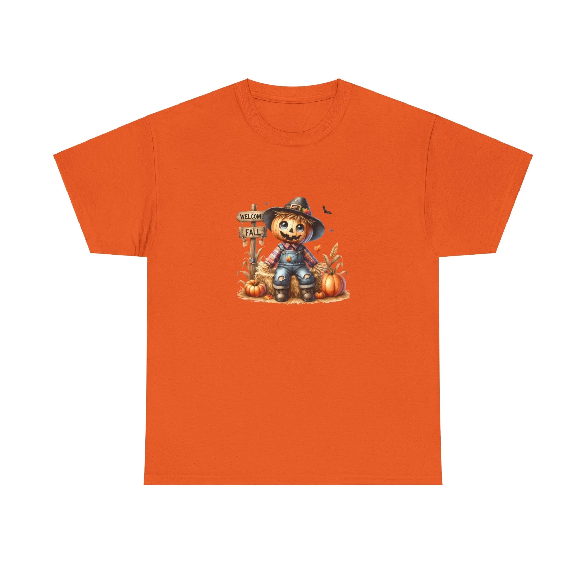 Fall Scarecrow Unisex Heavy Cotton Tee