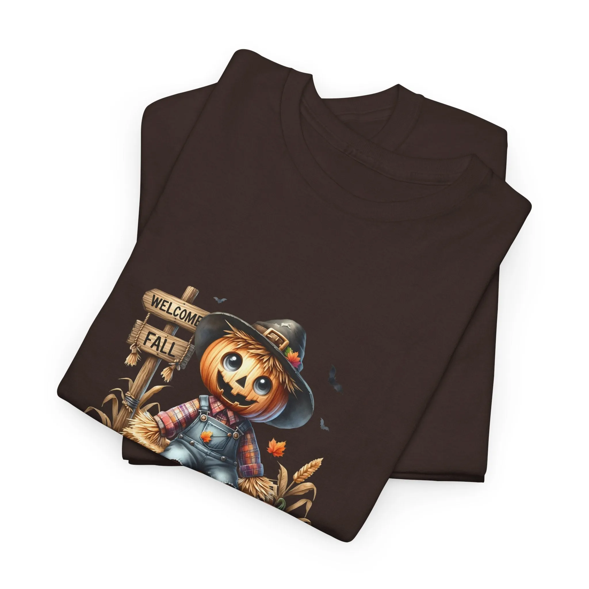 Fall Scarecrow Unisex Heavy Cotton Tee