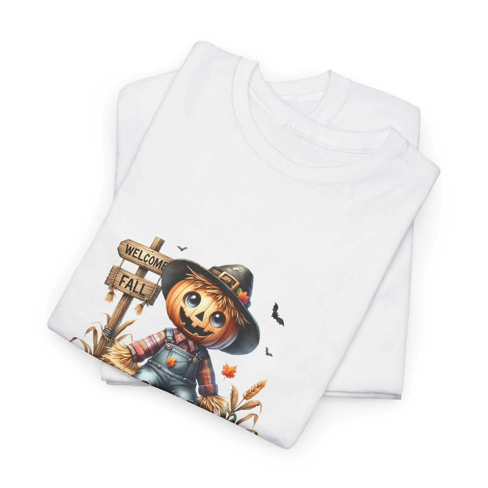 Fall Scarecrow Unisex Heavy Cotton Tee