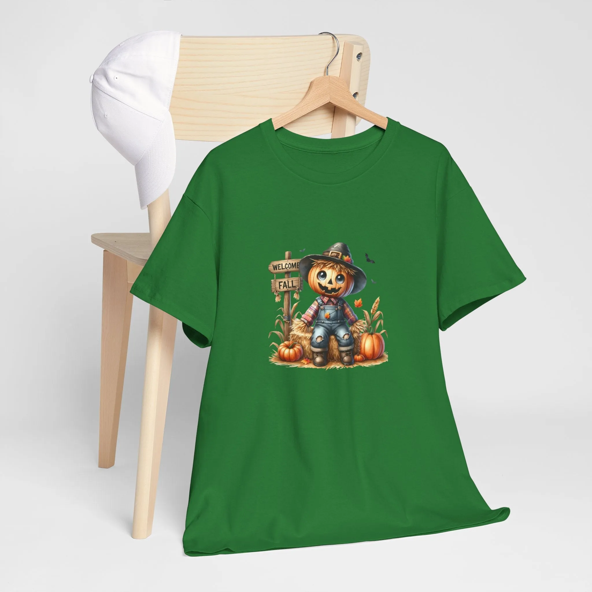 Fall Scarecrow Unisex Heavy Cotton Tee