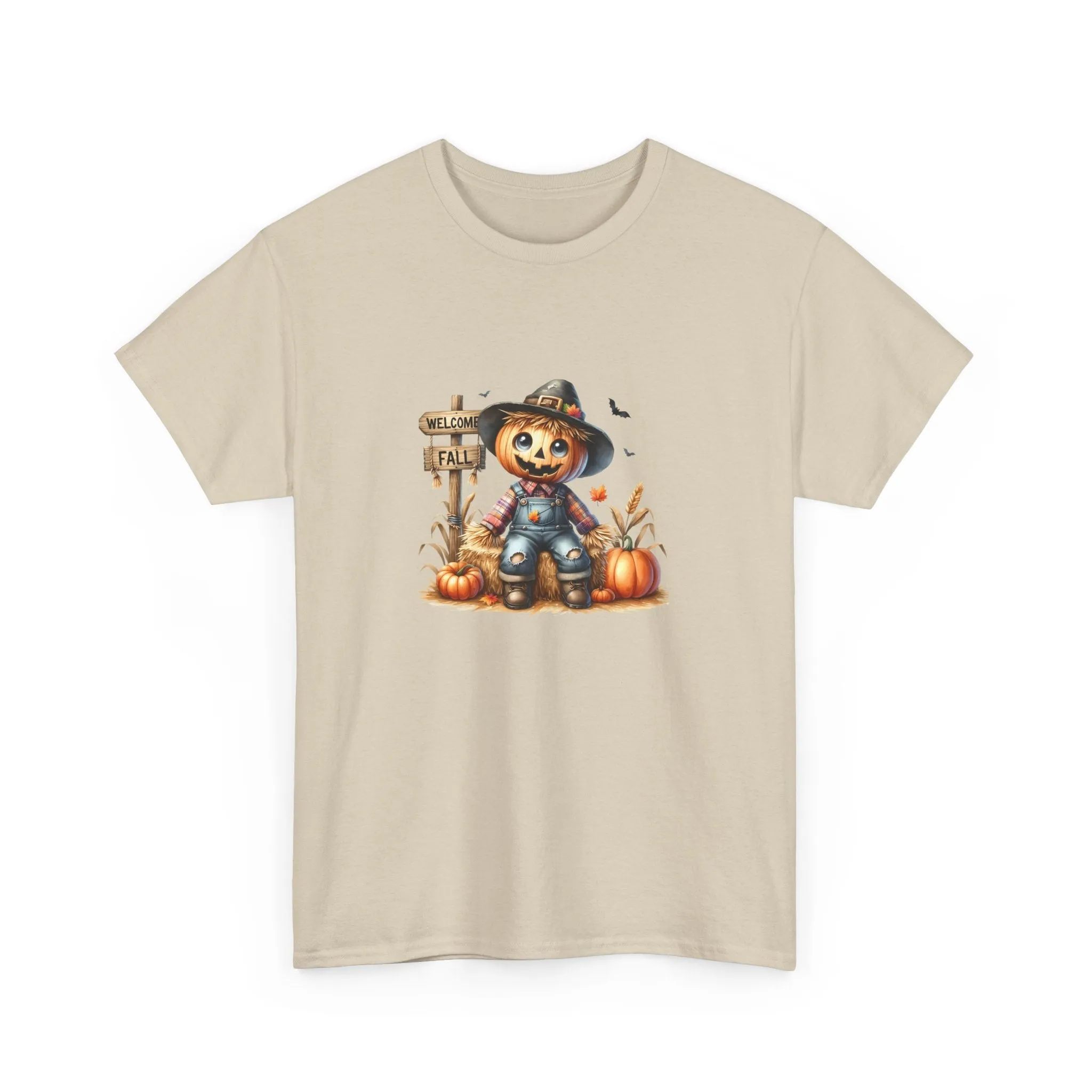 Fall Scarecrow Unisex Heavy Cotton Tee