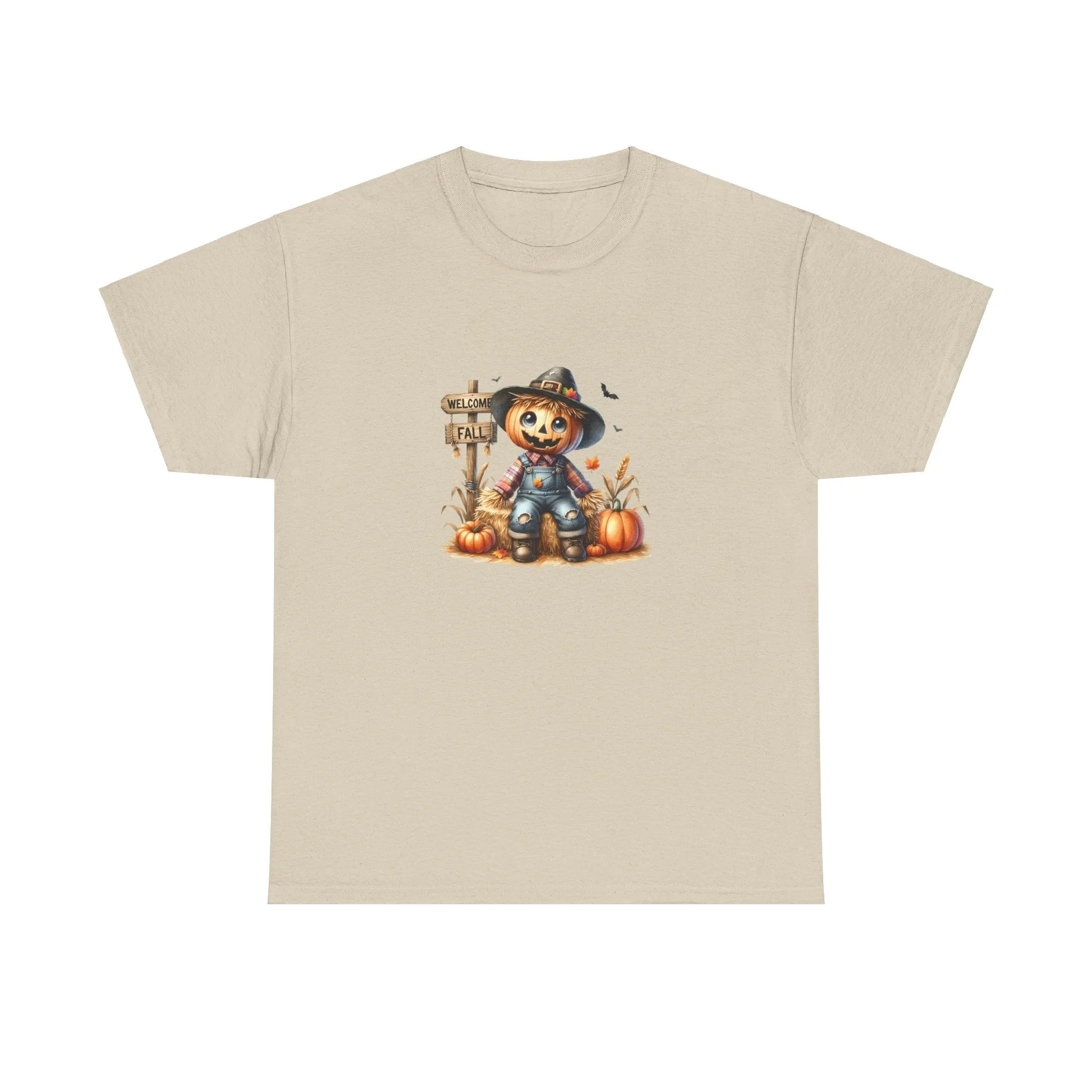 Fall Scarecrow Unisex Heavy Cotton Tee