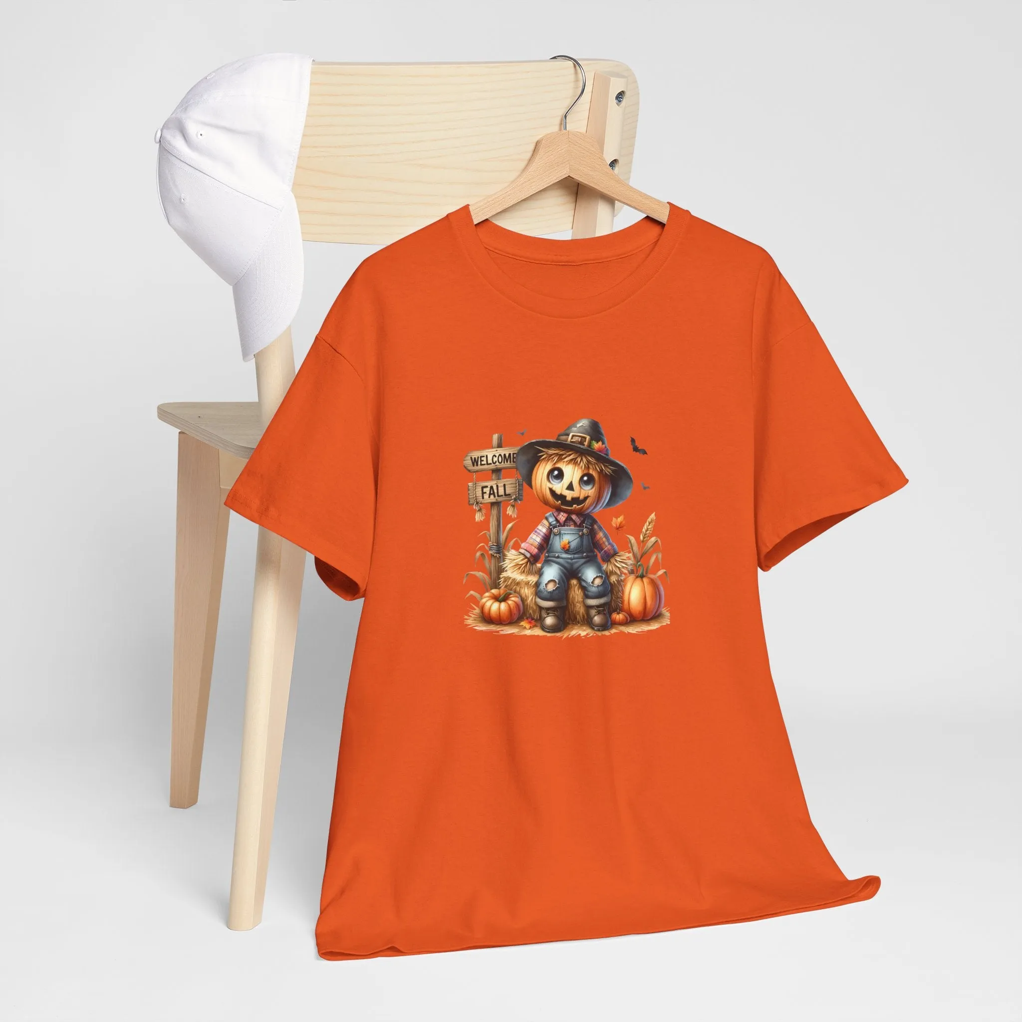 Fall Scarecrow Unisex Heavy Cotton Tee