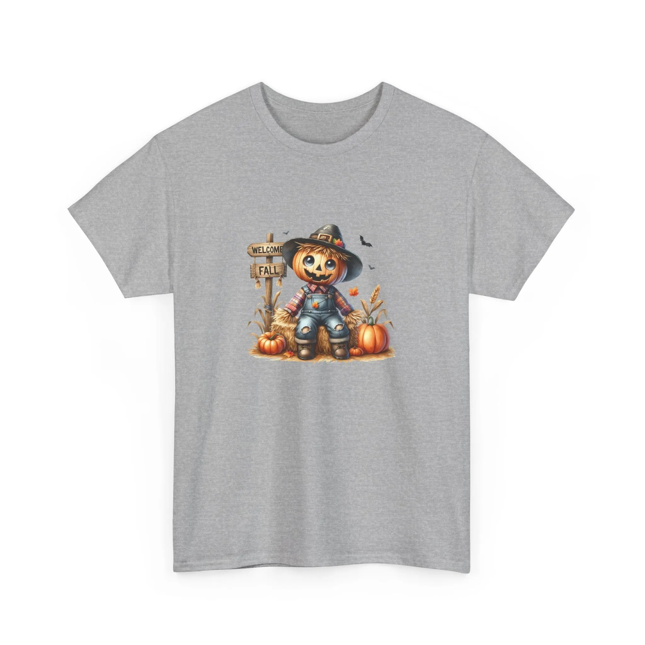 Fall Scarecrow Unisex Heavy Cotton Tee