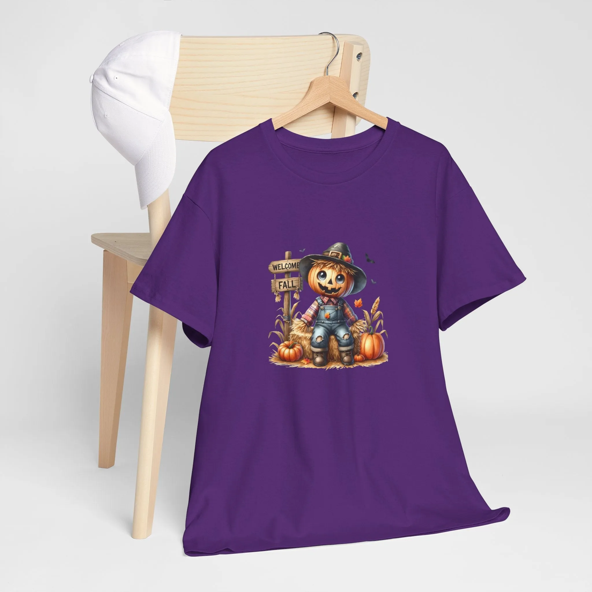 Fall Scarecrow Unisex Heavy Cotton Tee