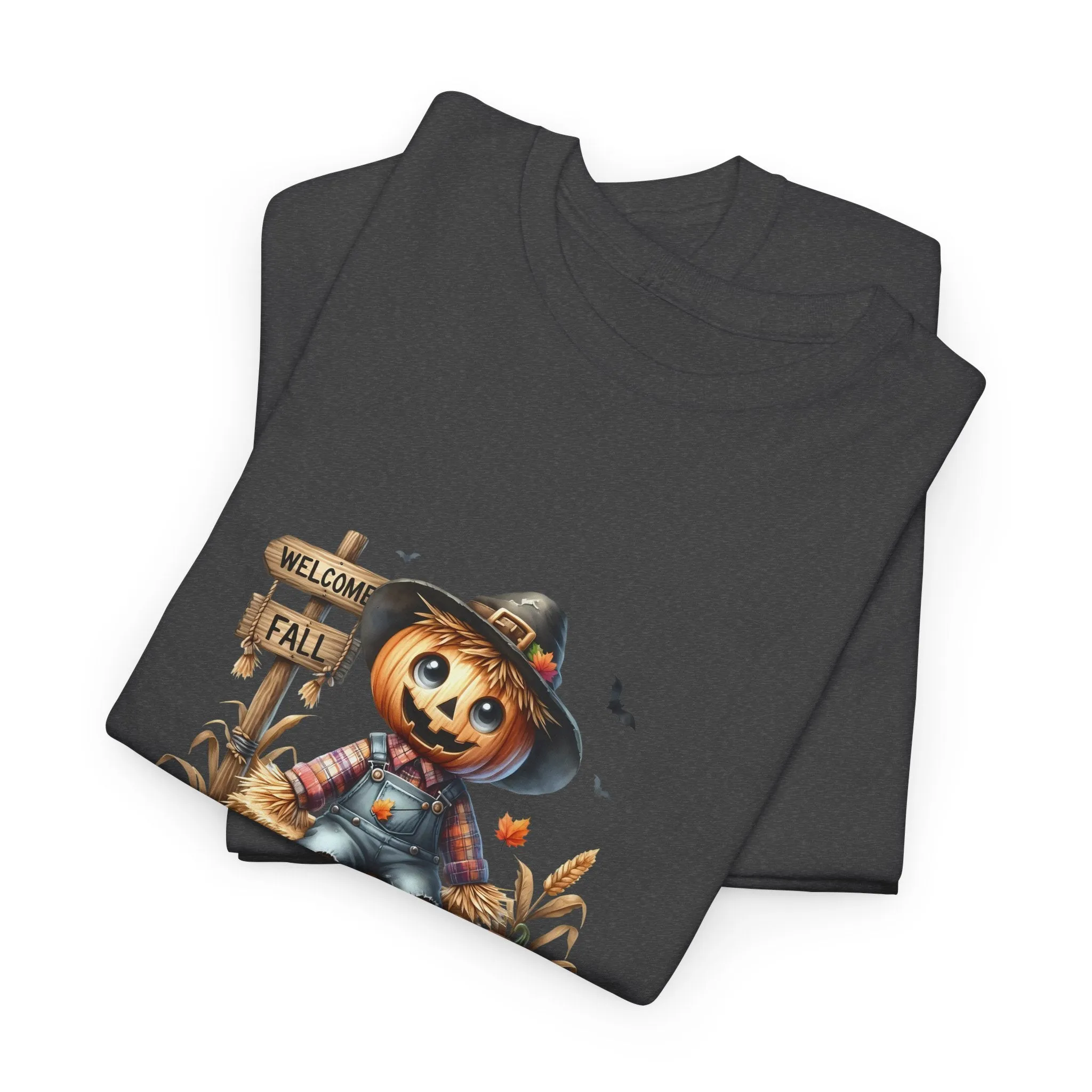 Fall Scarecrow Unisex Heavy Cotton Tee