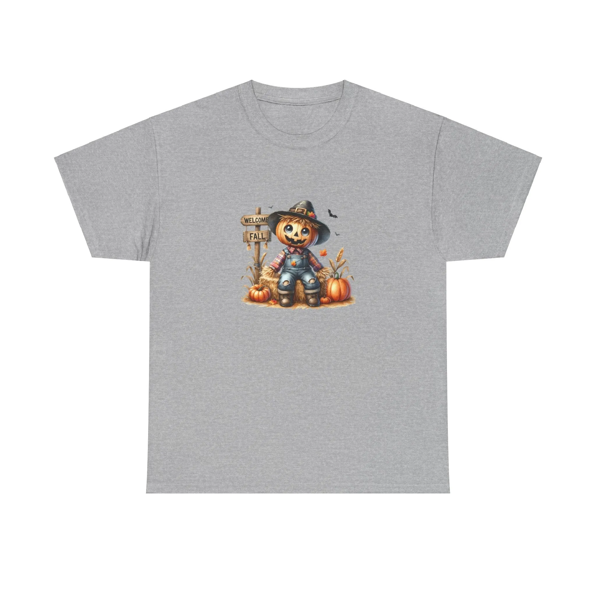 Fall Scarecrow Unisex Heavy Cotton Tee