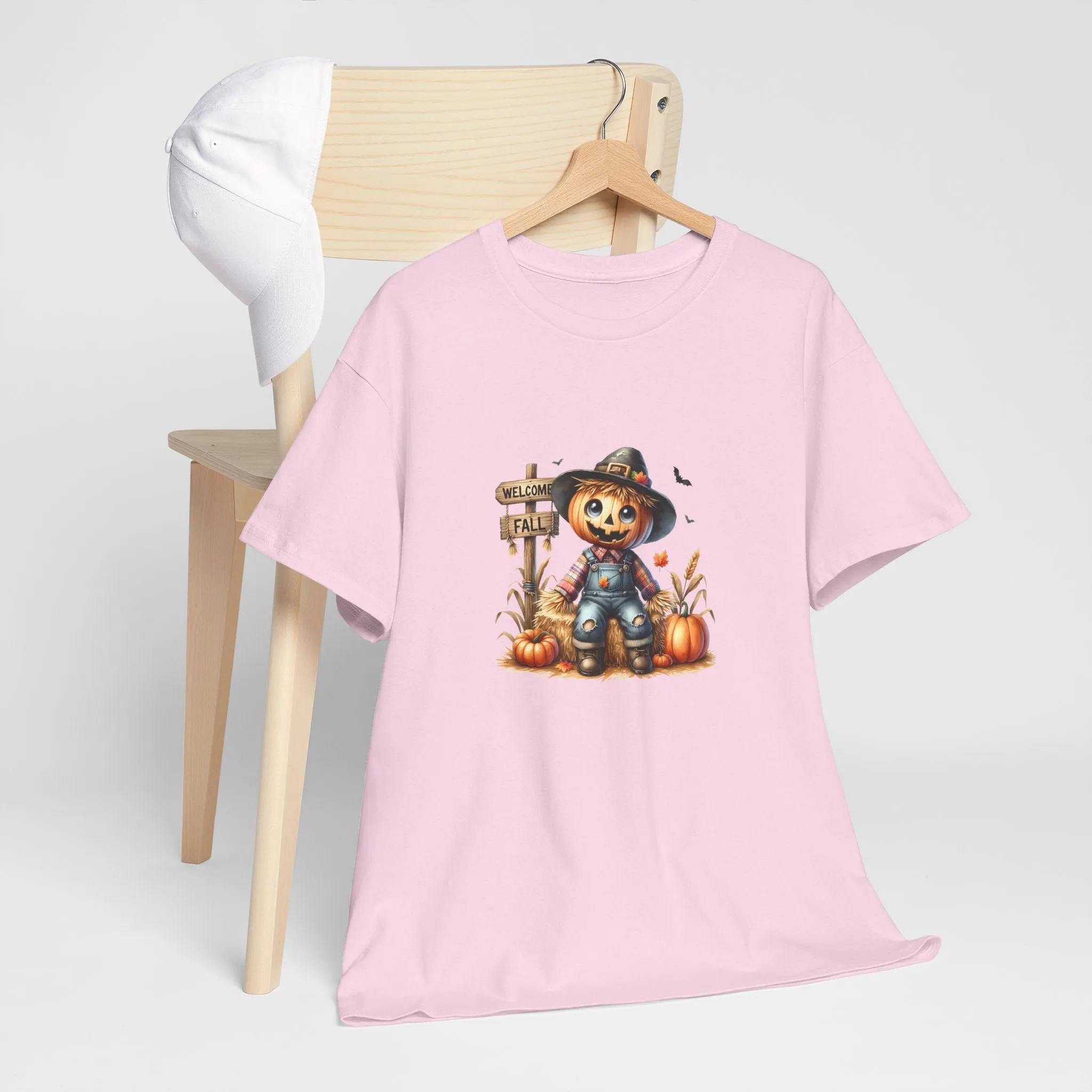 Fall Scarecrow Unisex Heavy Cotton Tee