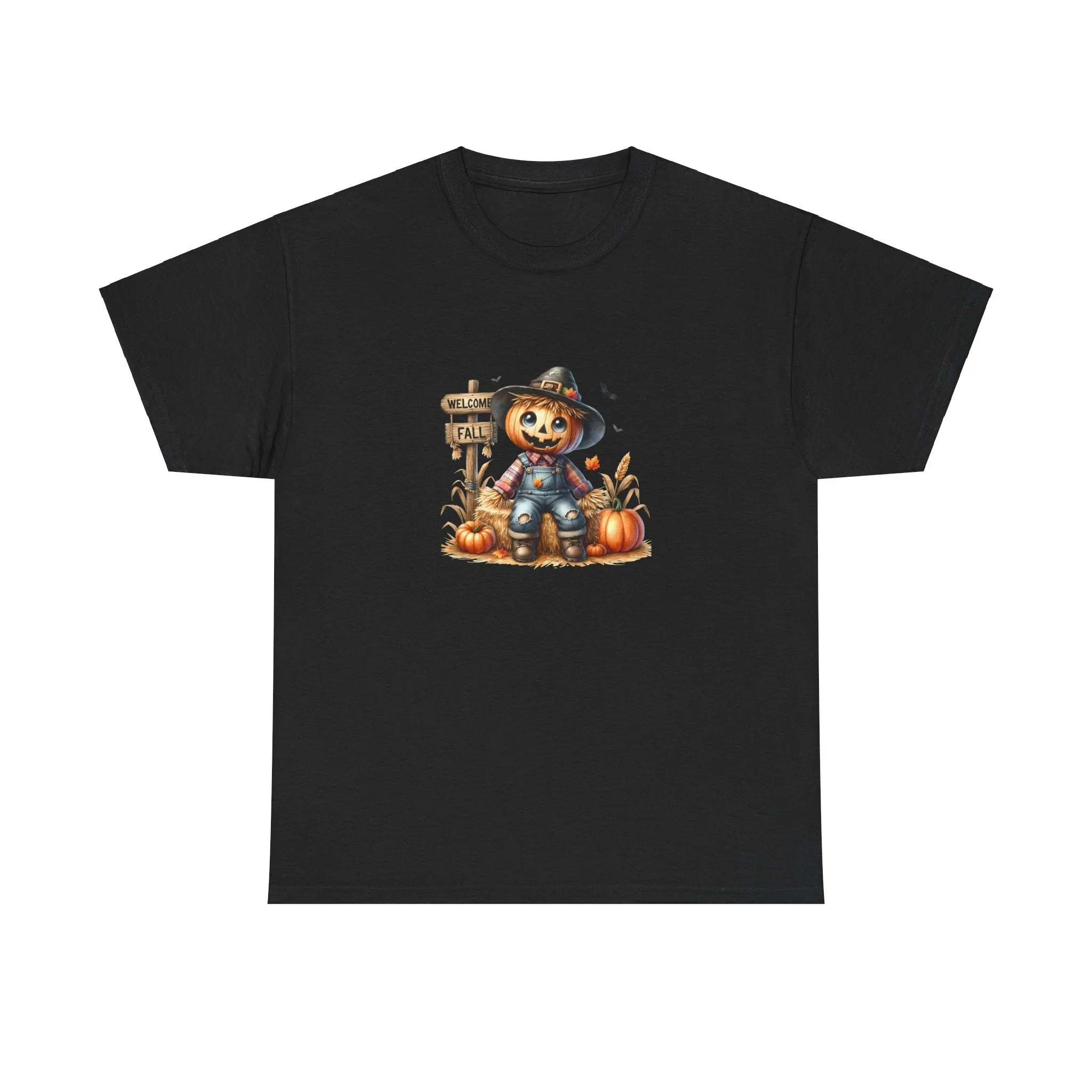 Fall Scarecrow Unisex Heavy Cotton Tee