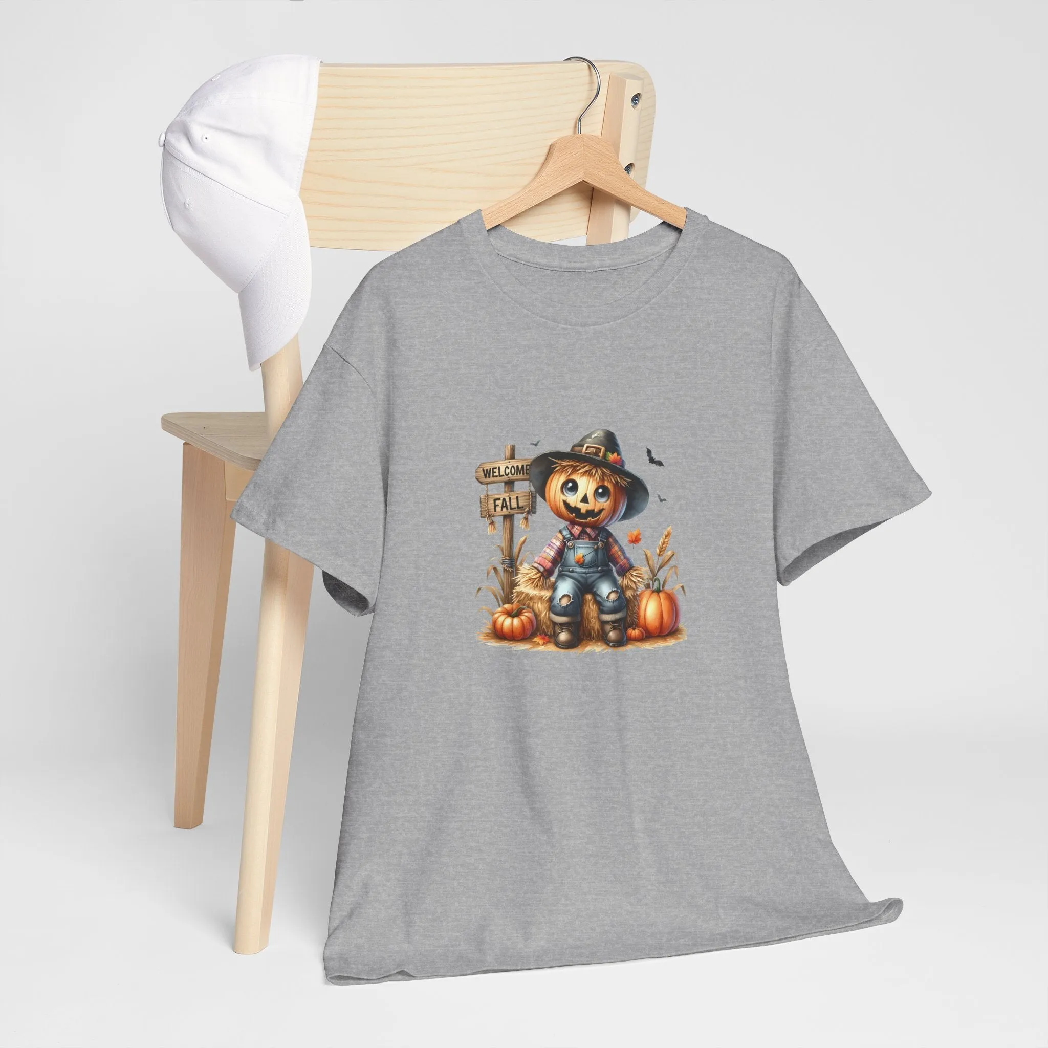 Fall Scarecrow Unisex Heavy Cotton Tee