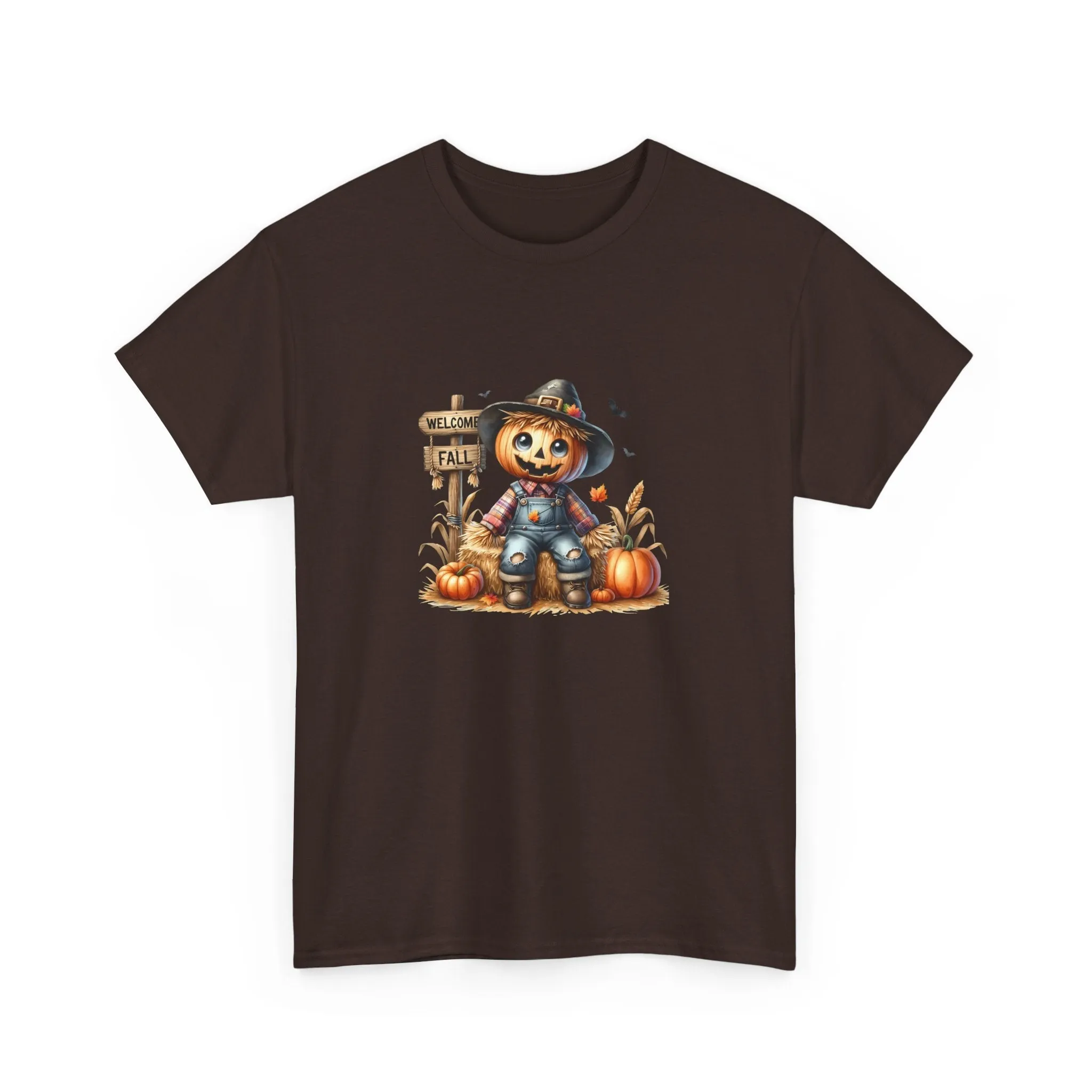 Fall Scarecrow Unisex Heavy Cotton Tee