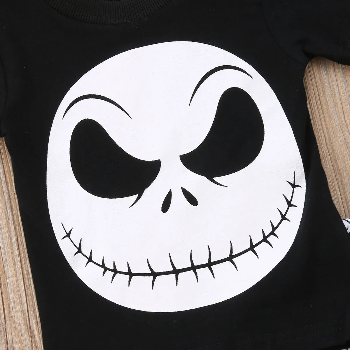 Fashion Kids Baby Boy Halloween  skeleton Outfits Set T-shirt Tops Leggings Pants Clothes