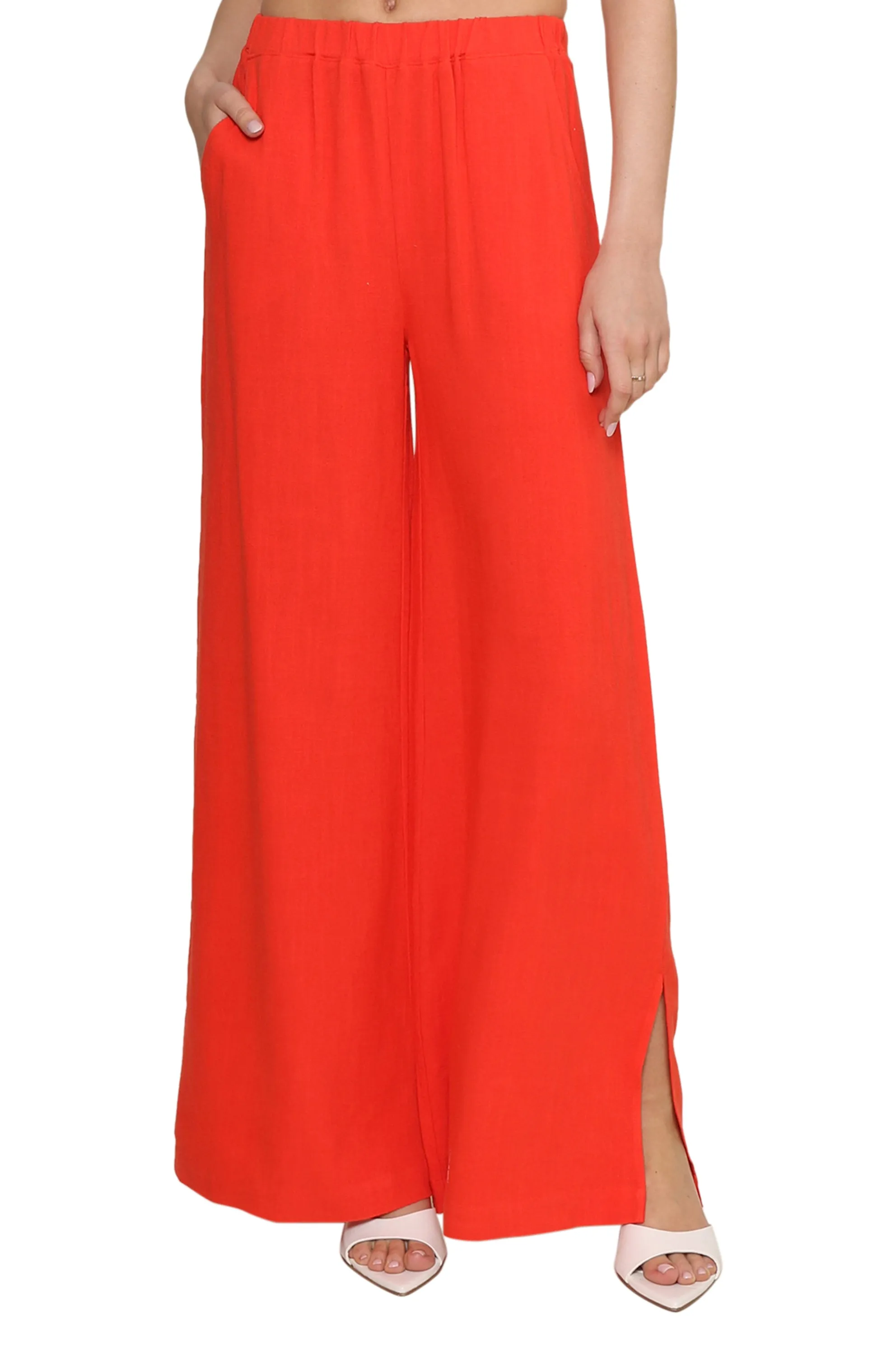 Fierce Linen Slit Pant