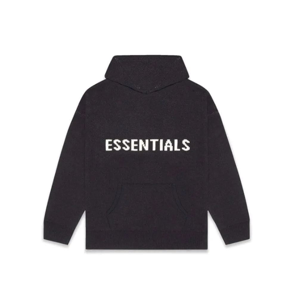 FOG ESSENTIALS FW20 HOODED KNIT BLACK (NEW) -