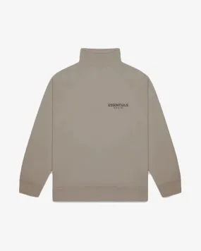 FOG ESSENTIALS FW20 SILICON APPLIQUE LOGO TAUPE MOCKNECK CREW